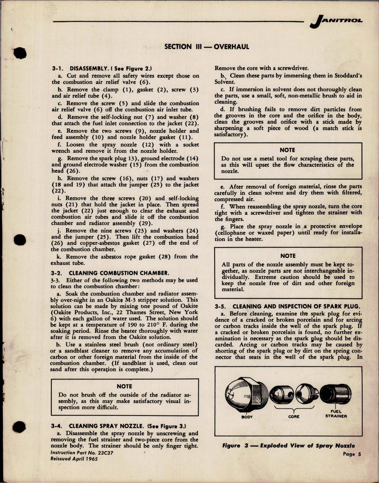 Sample page 5 from AirCorps Library document: Maintenance Instructions for Aircraft Heaters S-25 Series - Parts 15C54, B15C54, C15C54 