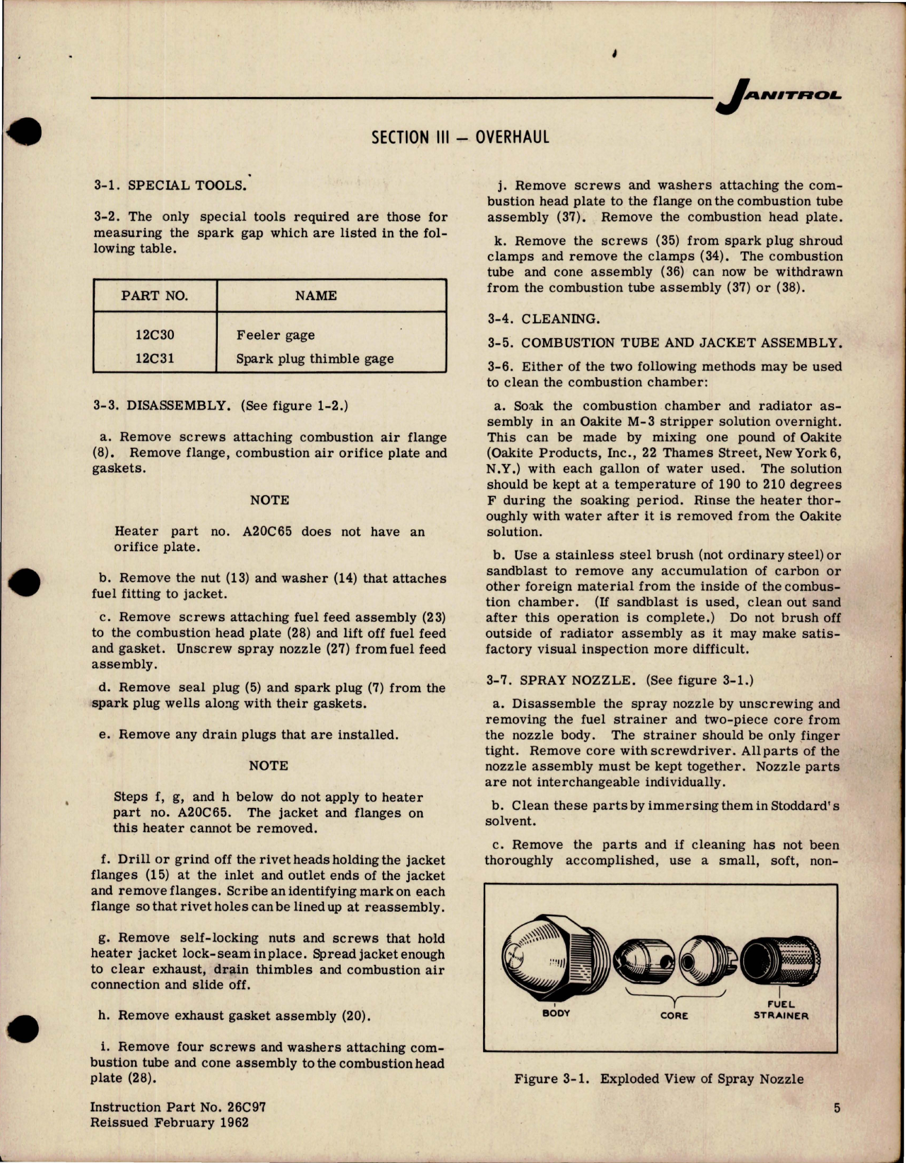 Sample page 5 from AirCorps Library document: Maintenance Instructions for Aircraft Heaters S-200 Series - Parts 20C65, A20C65 and B20C65 