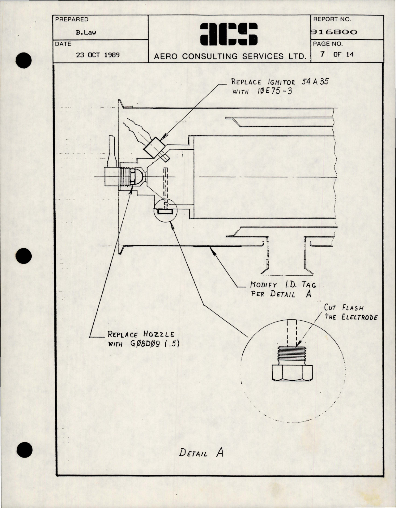 Sample page 7 from AirCorps Library document: Modification Data Summary for Janitrol Heater S-50 - Part A20C61