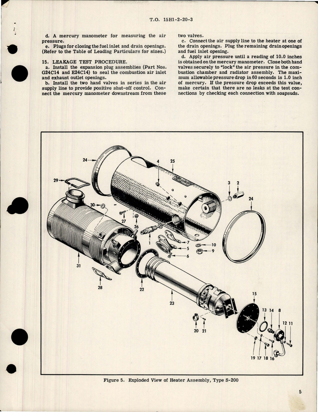 Sample page 5 from AirCorps Library document: Overhaul Instructions with Parts Breakdown for Aircraft Heater - Part 27C56 - Type S-200 