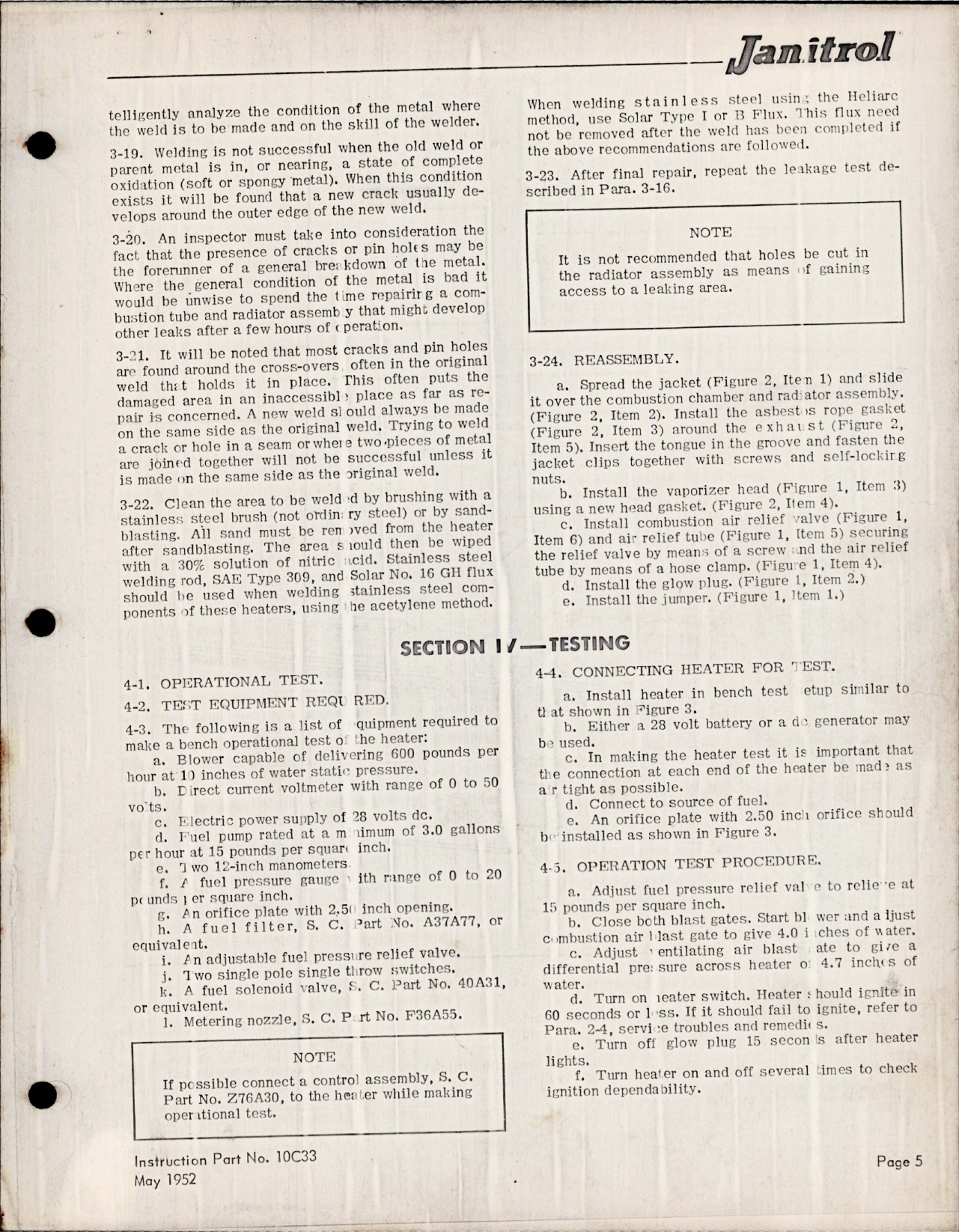 Sample page 5 from AirCorps Library document: Maintenance Instructions for Aircraft Heaters V-25 Series - Parts A02C08 and B02C08 