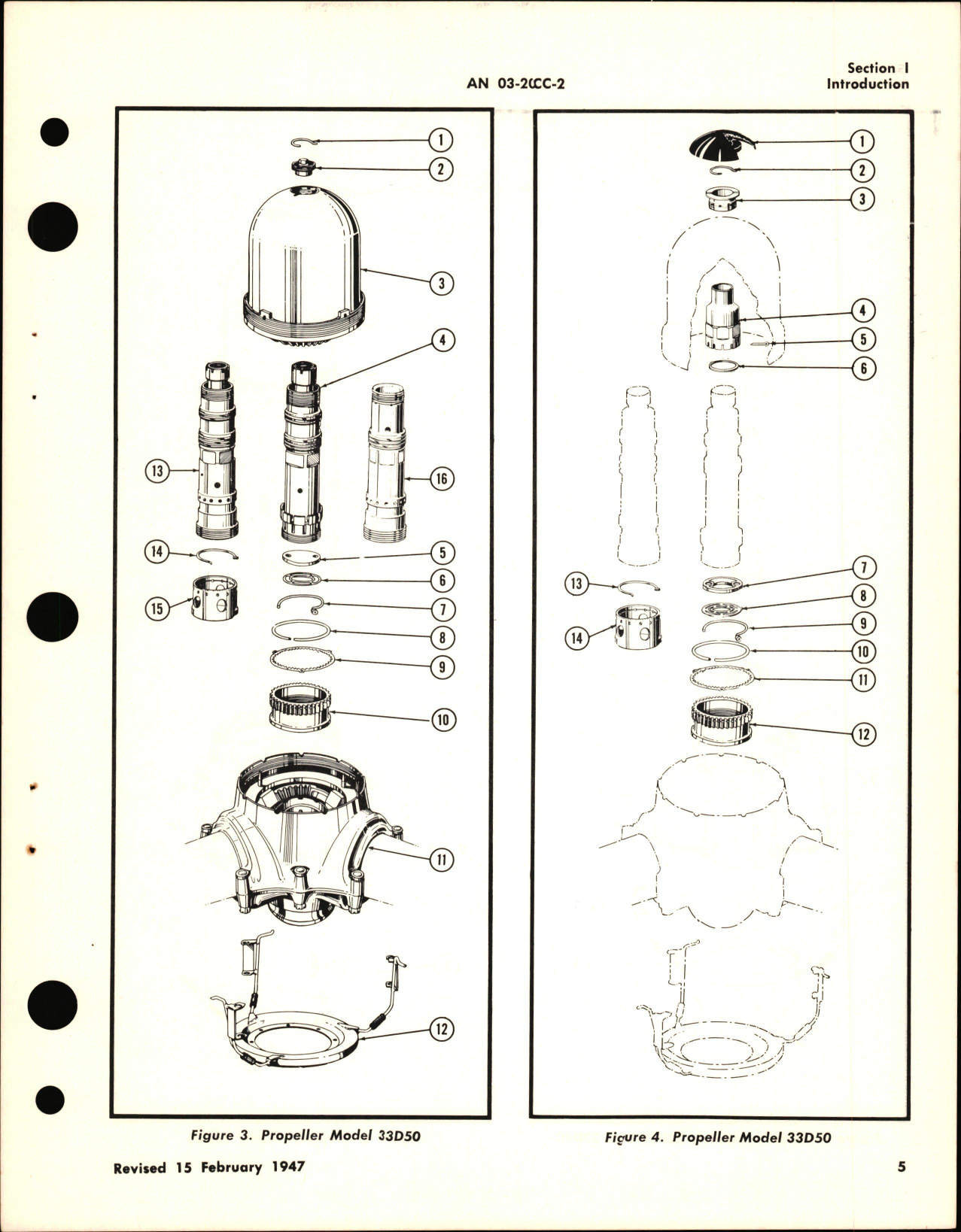 Sample page 9 from AirCorps Library document: Parts Catalog for Hydromatic Propellers