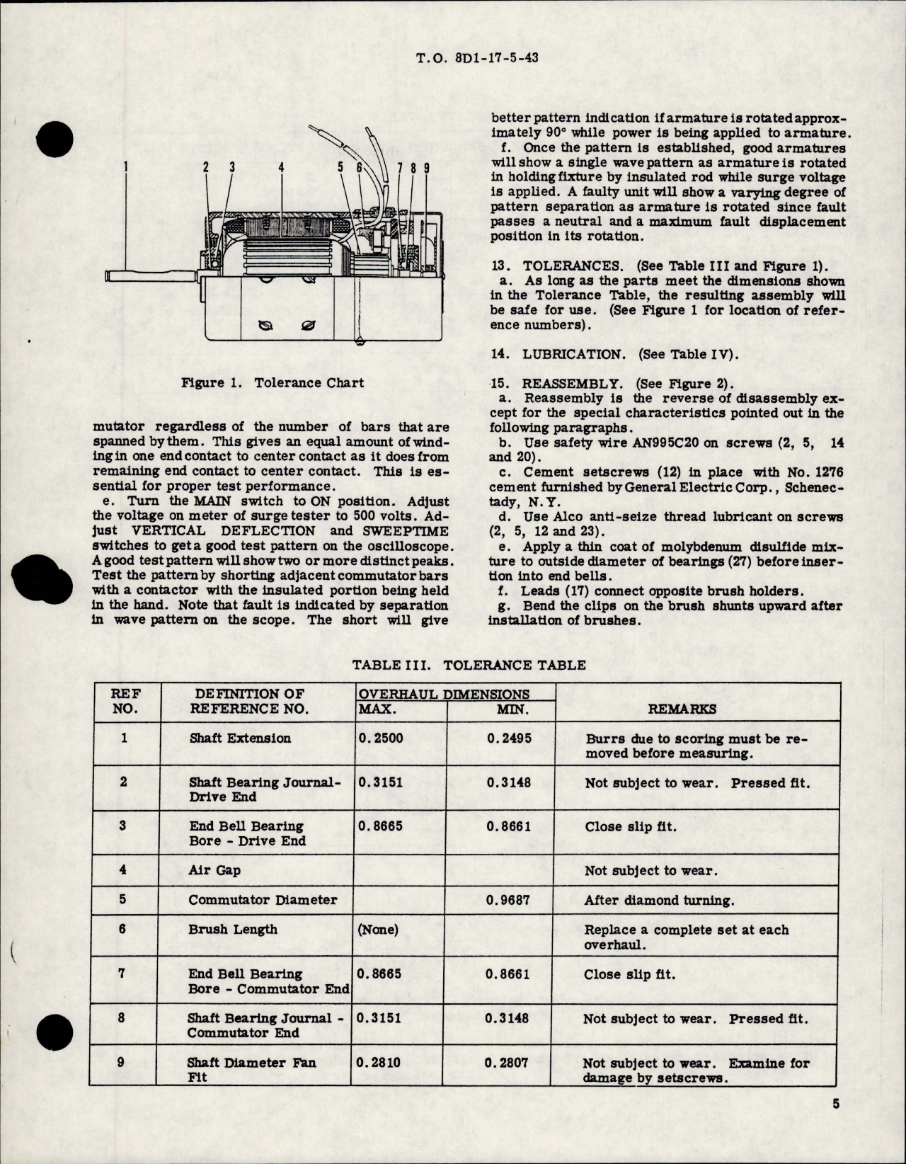 Sample page 5 from AirCorps Library document: Overhaul Instructions with Parts for DC Motor - Part A28A8668 
