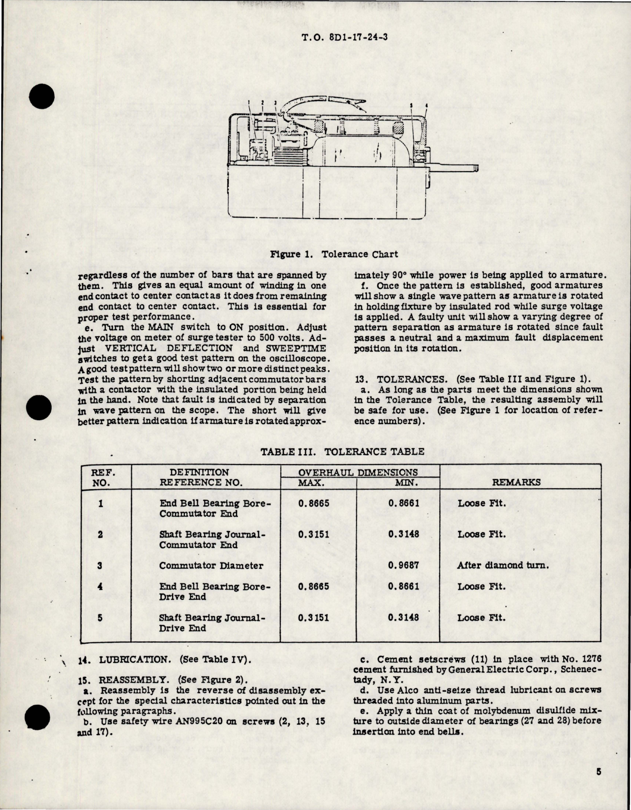 Sample page 5 from AirCorps Library document: Overhaul Instructions with Parts for DC Motor - Part A42A9207 