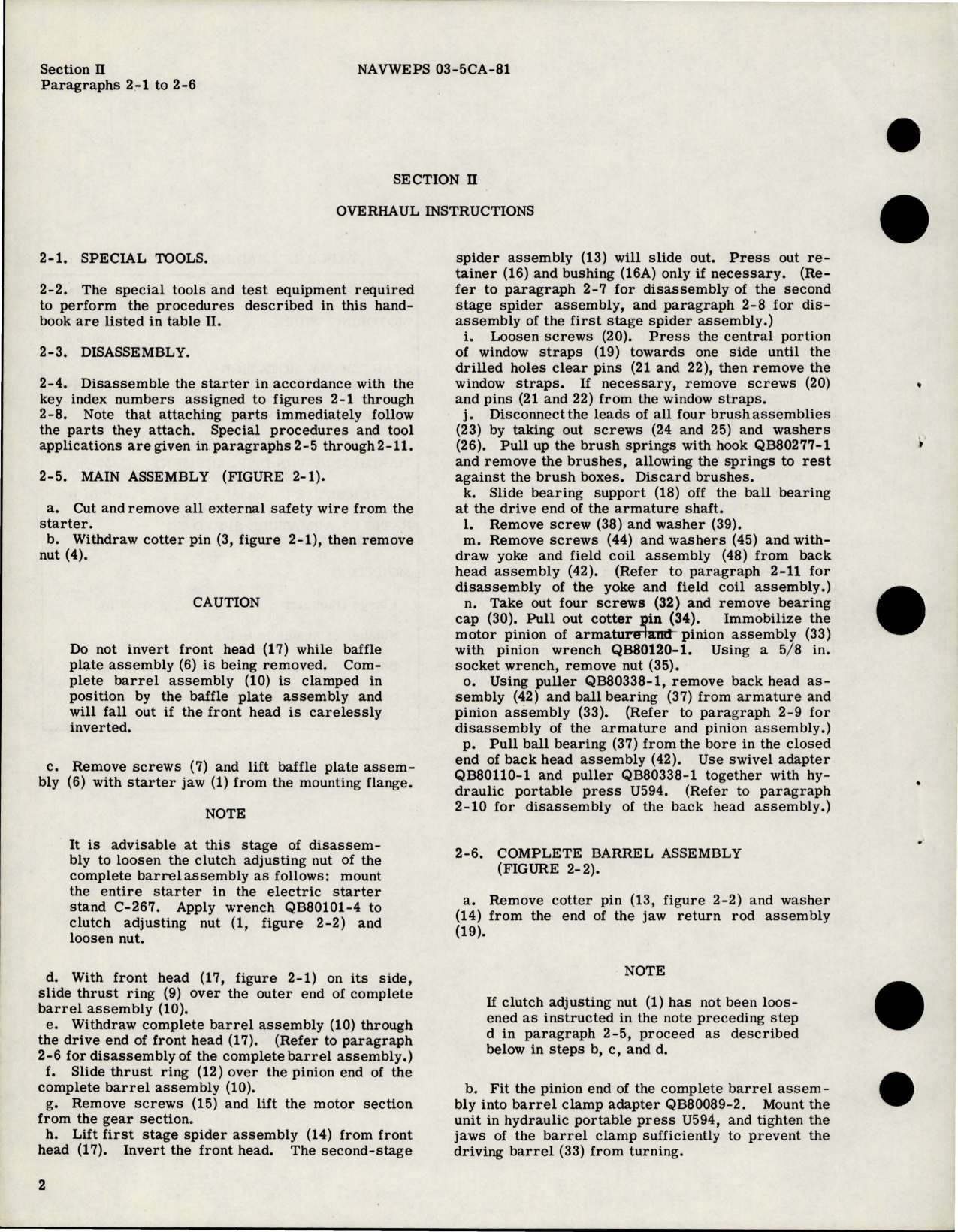 Sample page 8 from AirCorps Library document: Overhaul Instructions for Direct Cranking Electric Starter - Part 1416 and 36E00 Series 