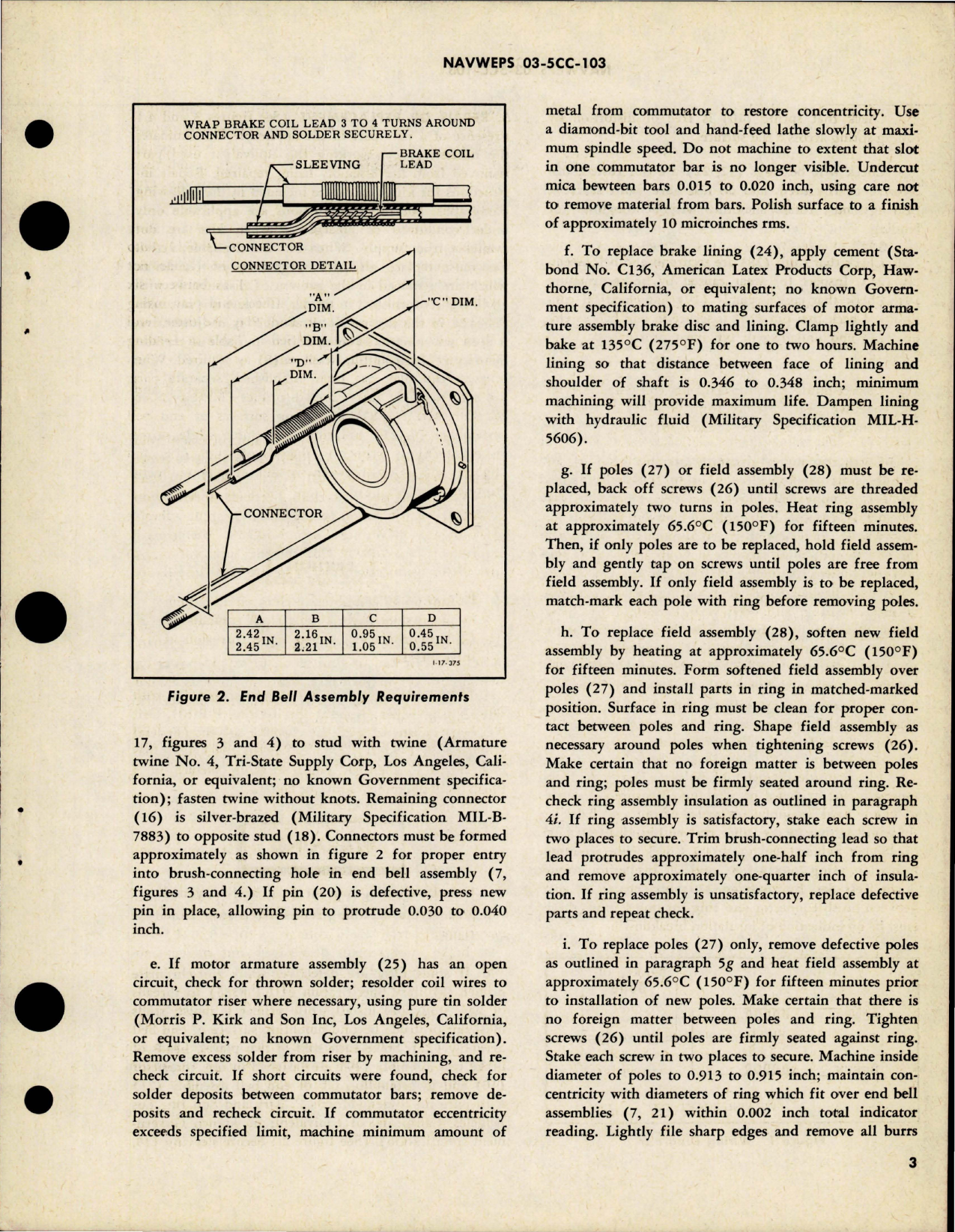Sample page 5 from AirCorps Library document: Overhaul Instructions with Parts Breakdown for Direct Current Motors - Parts 36702, 36702-2 