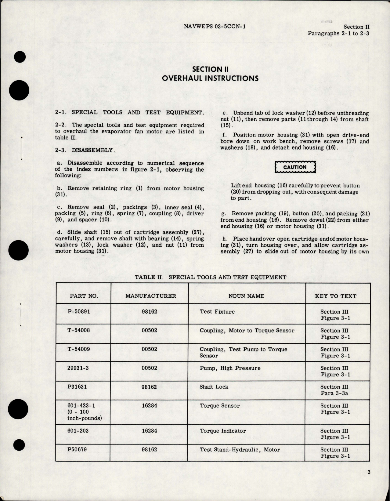 Sample page 5 from AirCorps Library document: Overhaul Instructions for Evaporator Fan Motor - Part 70341 