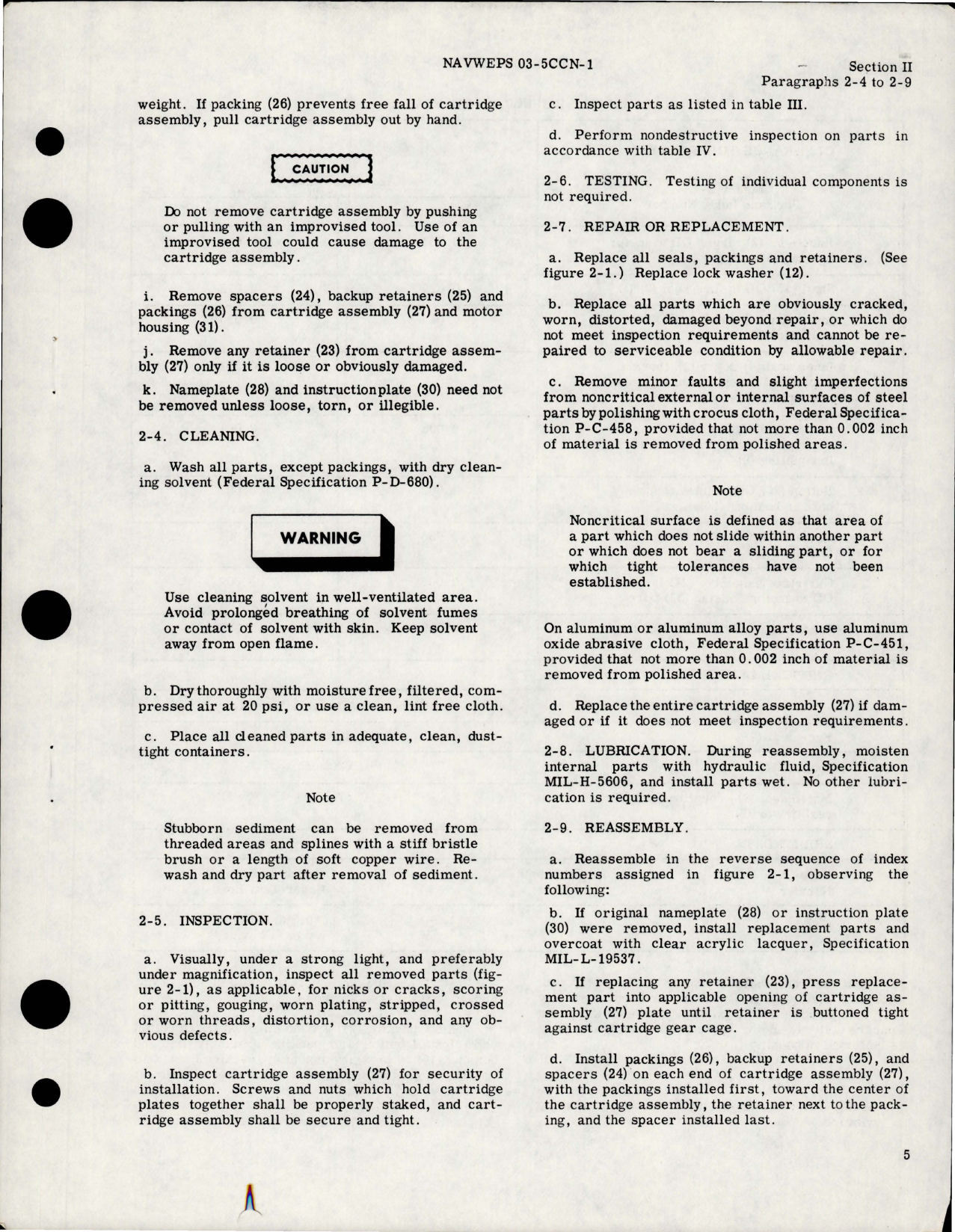 Sample page 7 from AirCorps Library document: Overhaul Instructions for Evaporator Fan Motor - Part 70341 