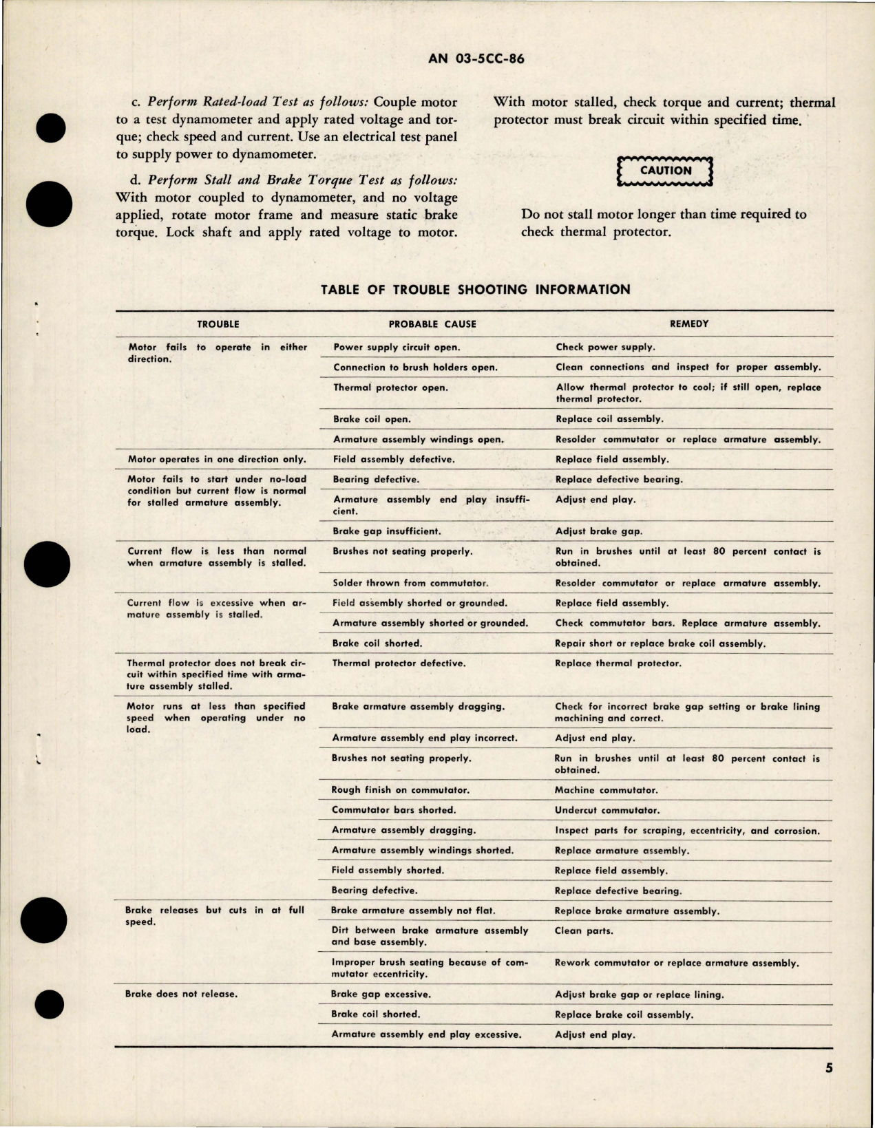 Sample page 5 from AirCorps Library document: Overhaul Instructions w Parts Breakdown for Direct Current Motor - Part 32370-2 