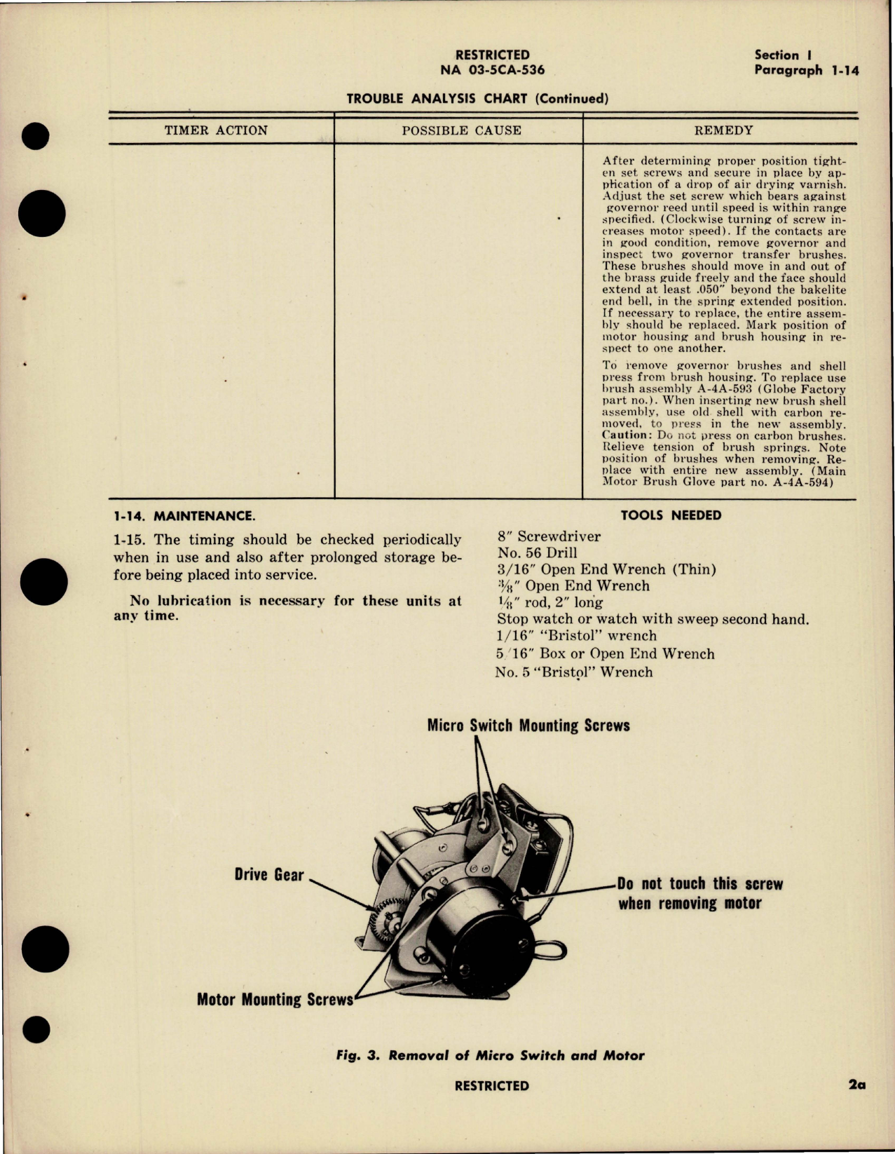 Sample page 9 from AirCorps Library document: Operation, Service, Overhaul Instructions with Parts for Starter Timer Control - Model HY-51 