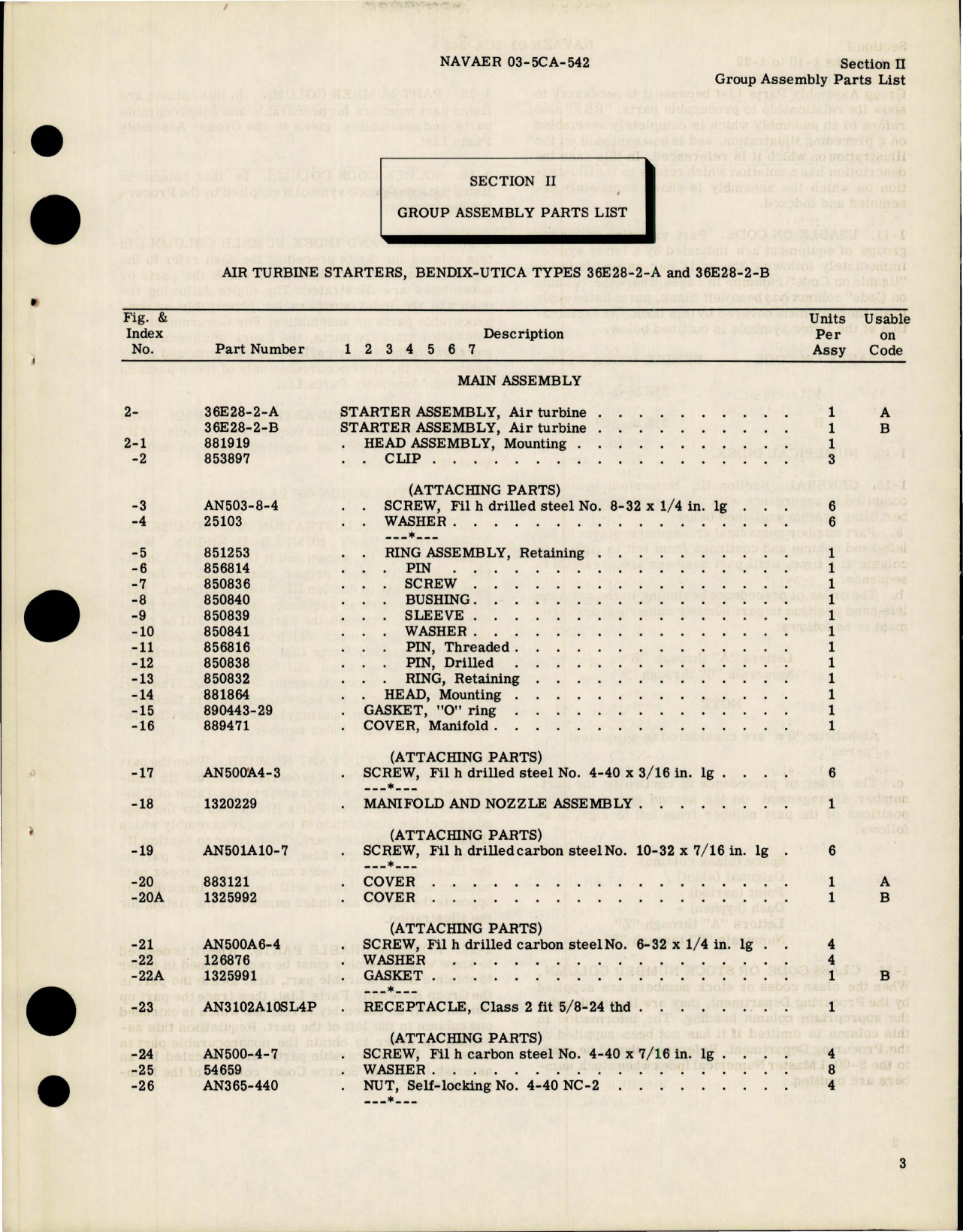 Sample page 7 from AirCorps Library document: Illustrated Parts Breakdown for Air Turbine Starter - Part 36E28 