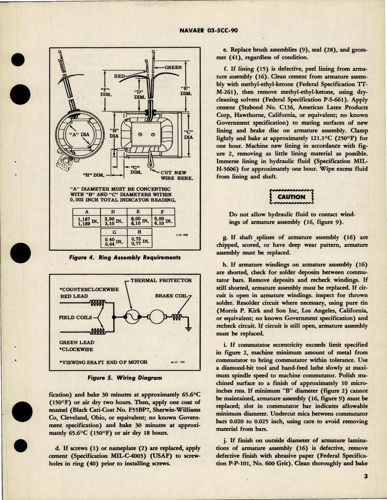 Sample page 5 from AirCorps Library document: Overhaul Instructions with Parts Breakdown for Direct Current Motor - 0.08HP 26 Volt - Part 26300-2 