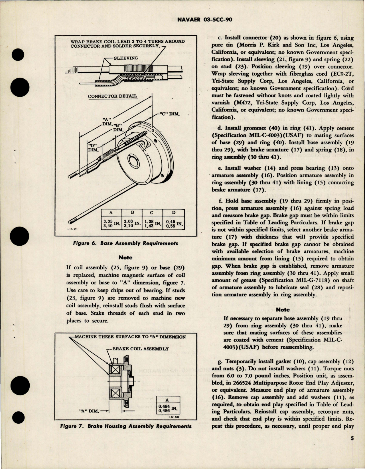 Sample page 7 from AirCorps Library document: Overhaul Instructions with Parts Breakdown for Direct Current Motor - 0.08HP 26 Volt - Part 26300-2 