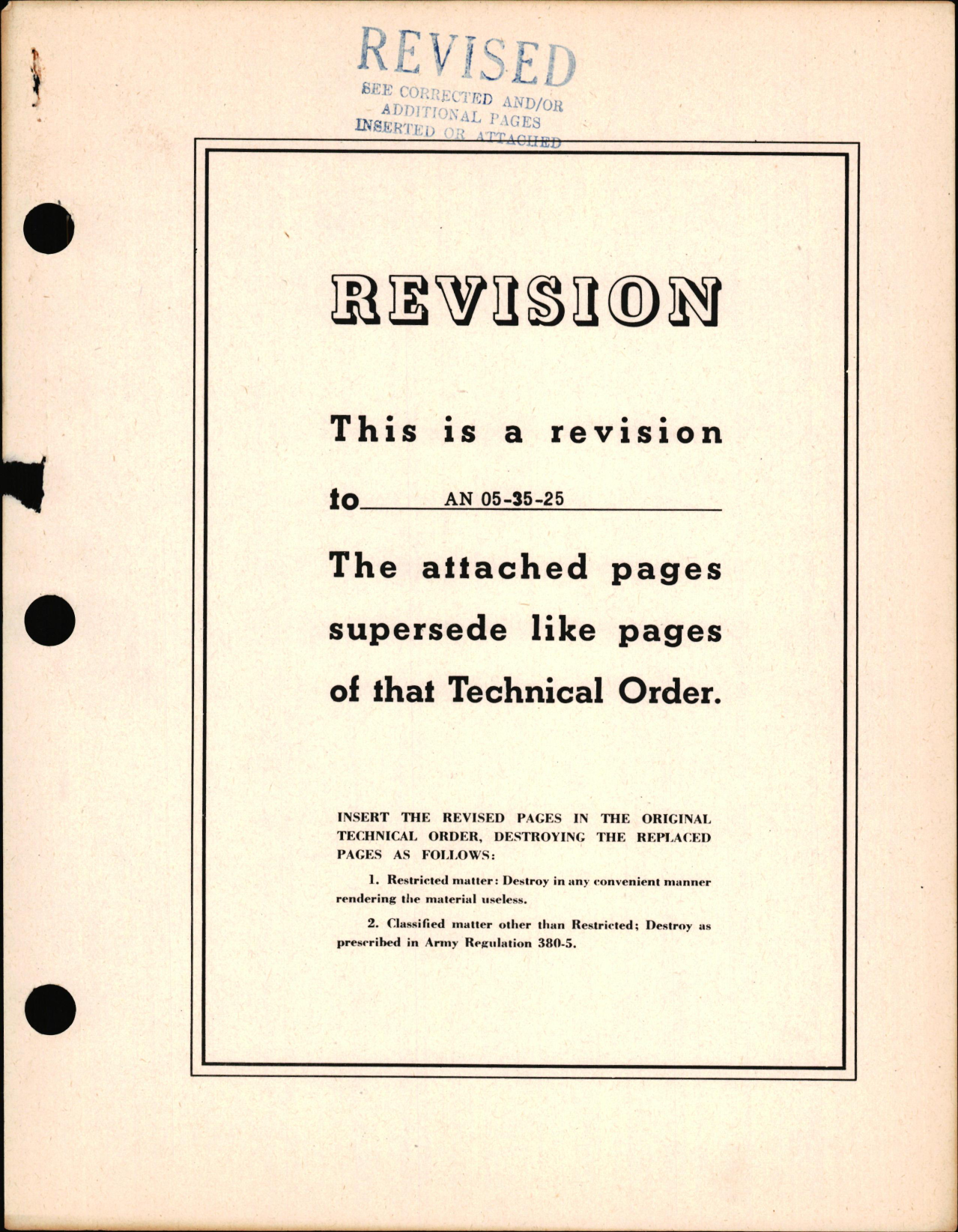 Sample page 1 from AirCorps Library document: Instructions with Parts Catalog for Type A-1 Astrograph