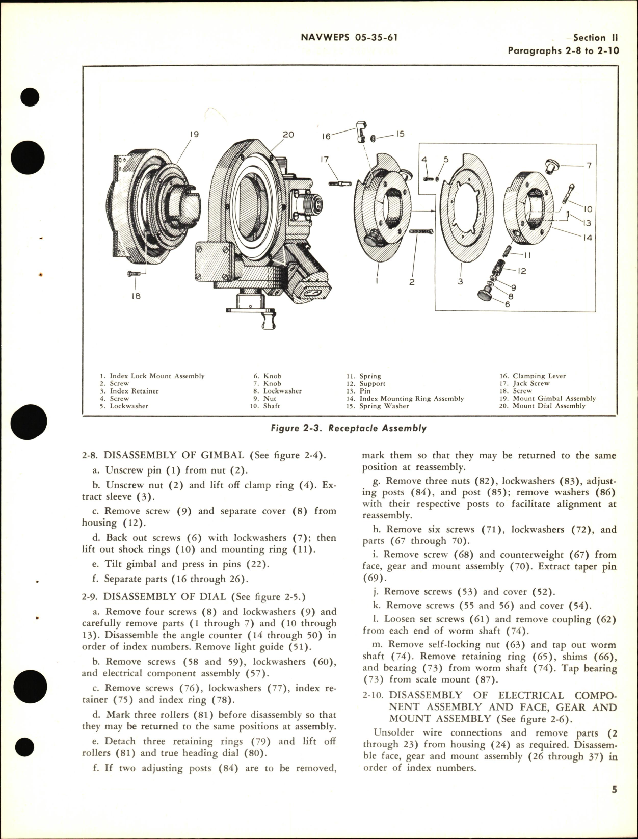 Sample page 9 from AirCorps Library document: Overhaul Instructions for Periscopic Sextant & Sextant Mount with True Heading Scale