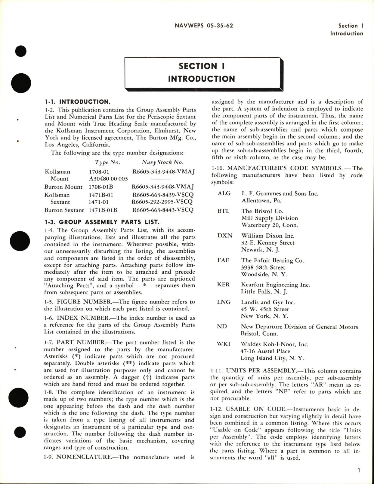 Sample page 5 from AirCorps Library document: Illustrated Parts Breakdown for Periscopic Sextant & Sextant Mount with True Heading Scale
