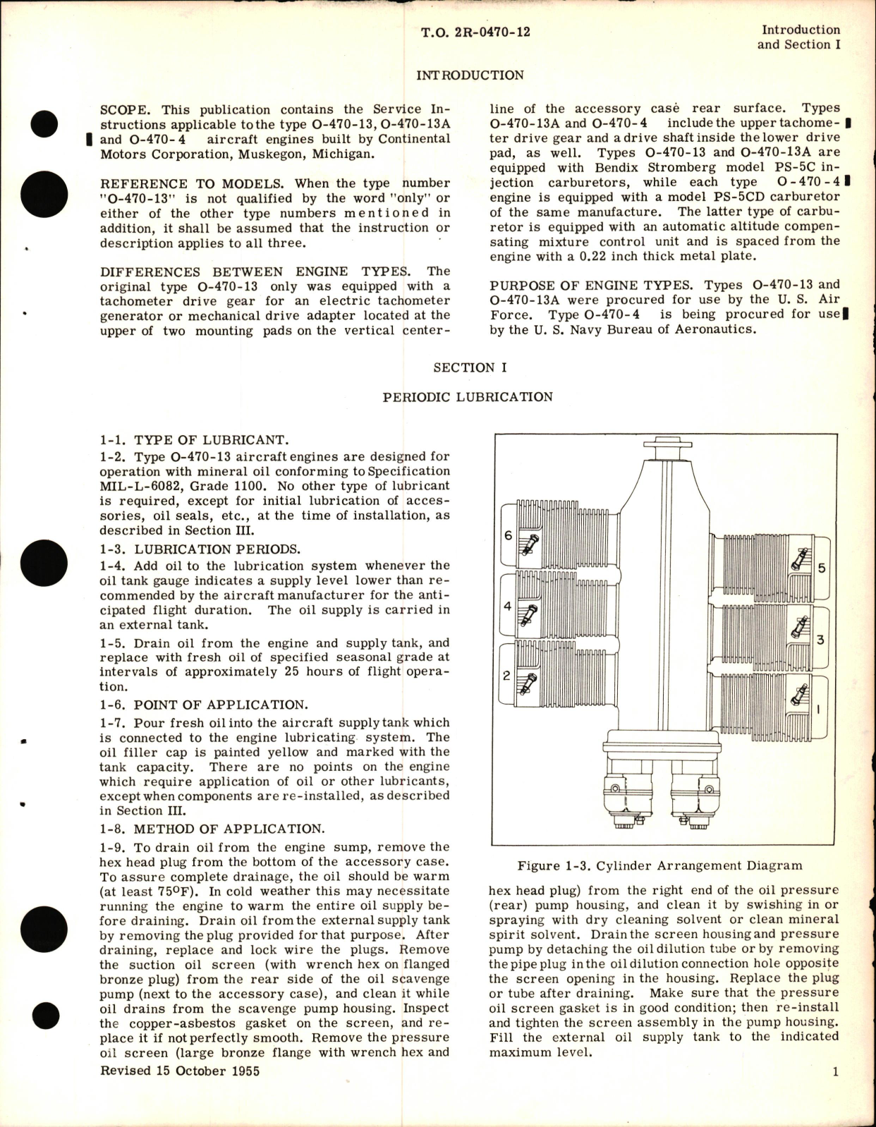 Sample page 5 from AirCorps Library document: Service Instructions for Aircraft Engines Models O-470-13, O-470-13A, & O-470-4