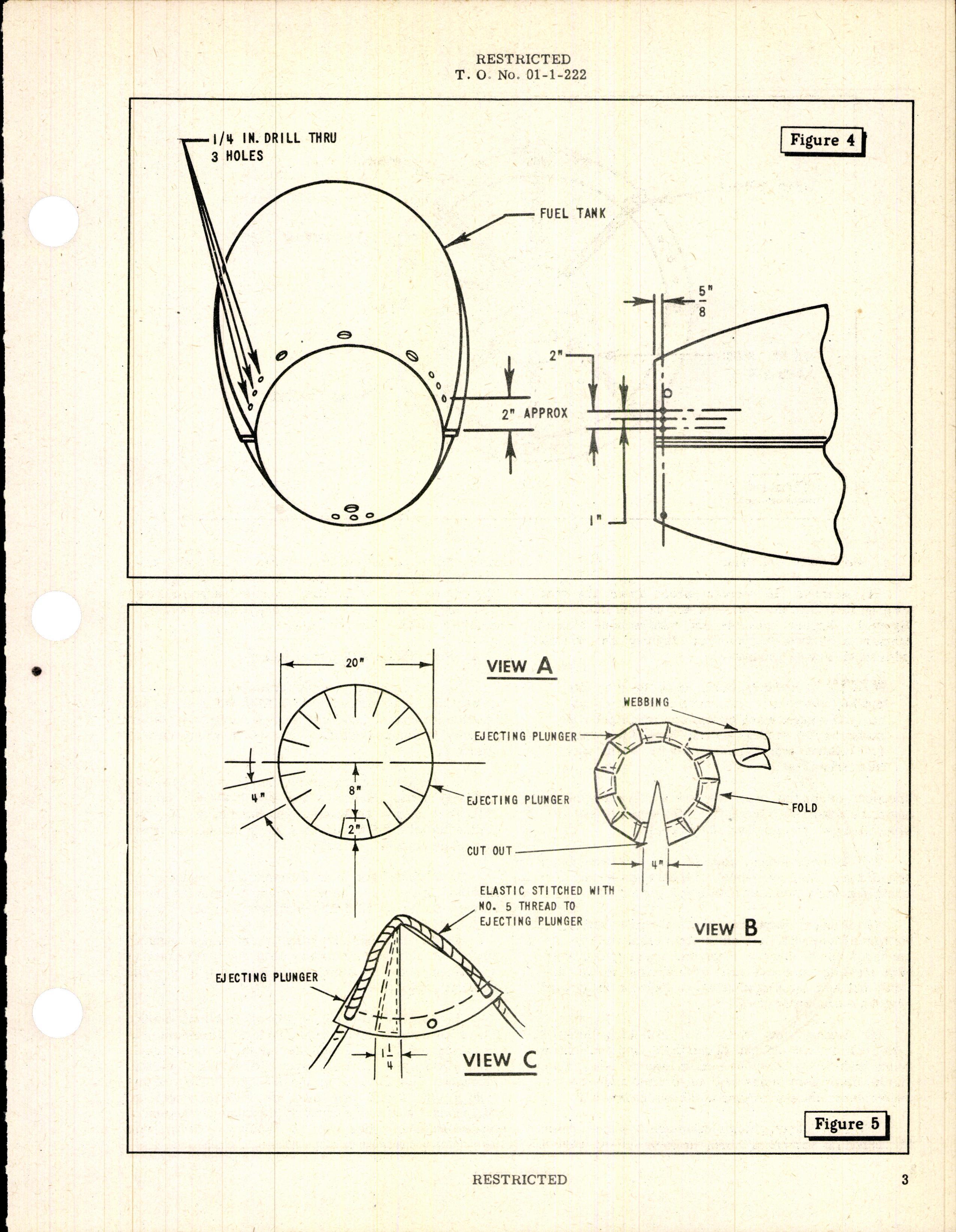 Sample page 3 from AirCorps Library document: Conversion of 75 Gallon Auxiliary Metal Fuel Tank Into Fighter Rescue Gear