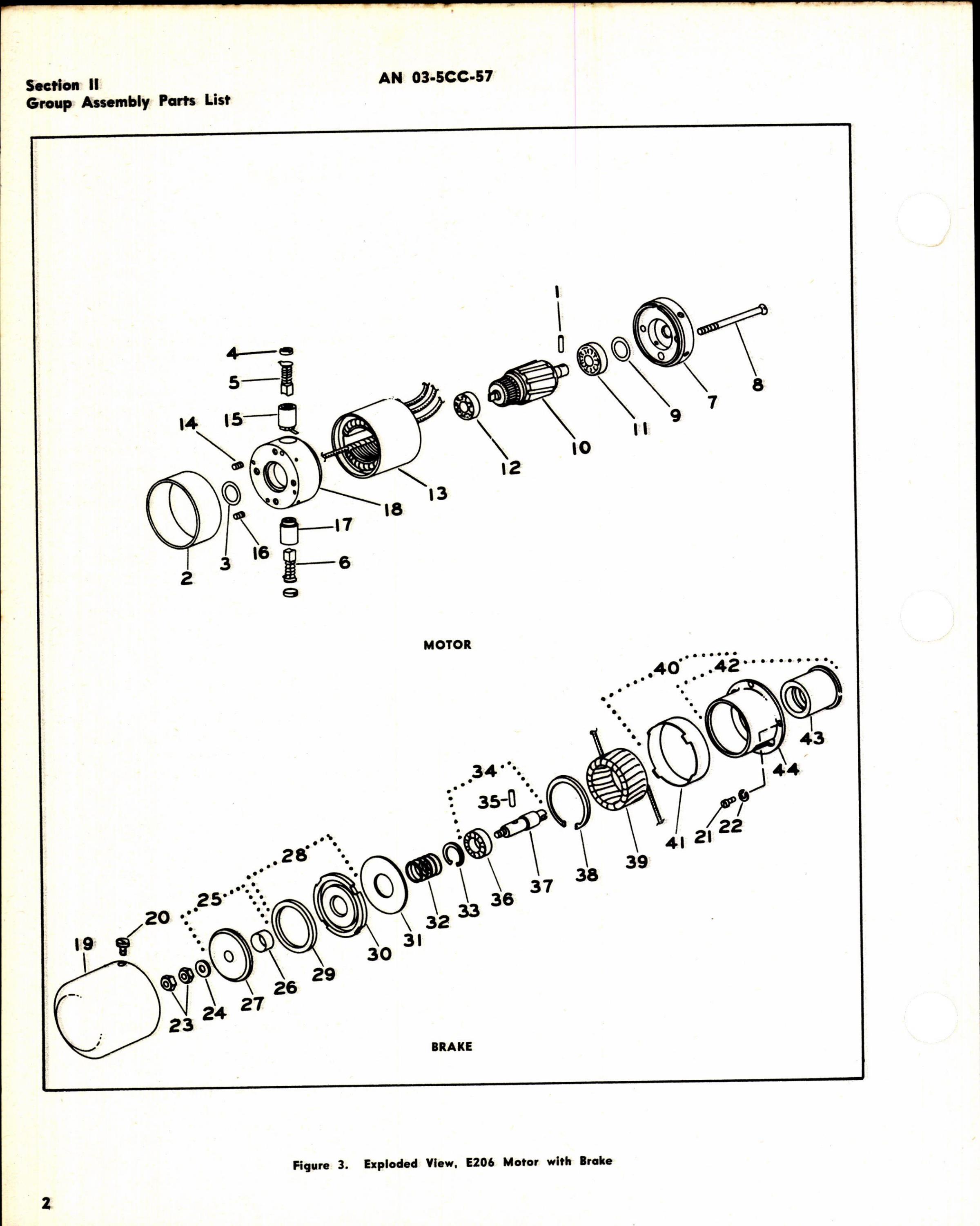 Sample page 6 from AirCorps Library document: Parts Catalog for Airborne Accessories Electric Motors