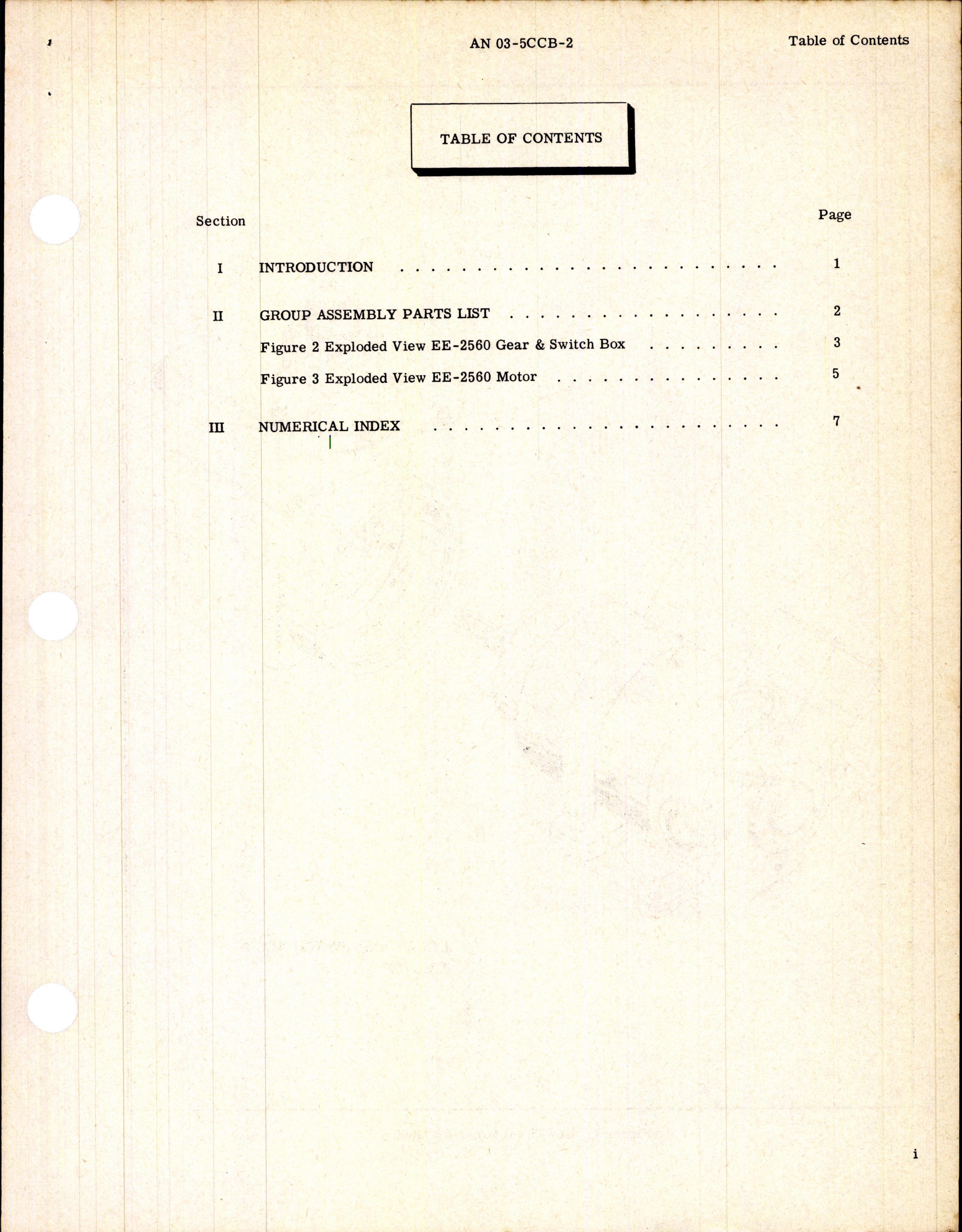 Sample page 3 from AirCorps Library document: Illustrated Parts Breakdown for Cowl Flap Motor