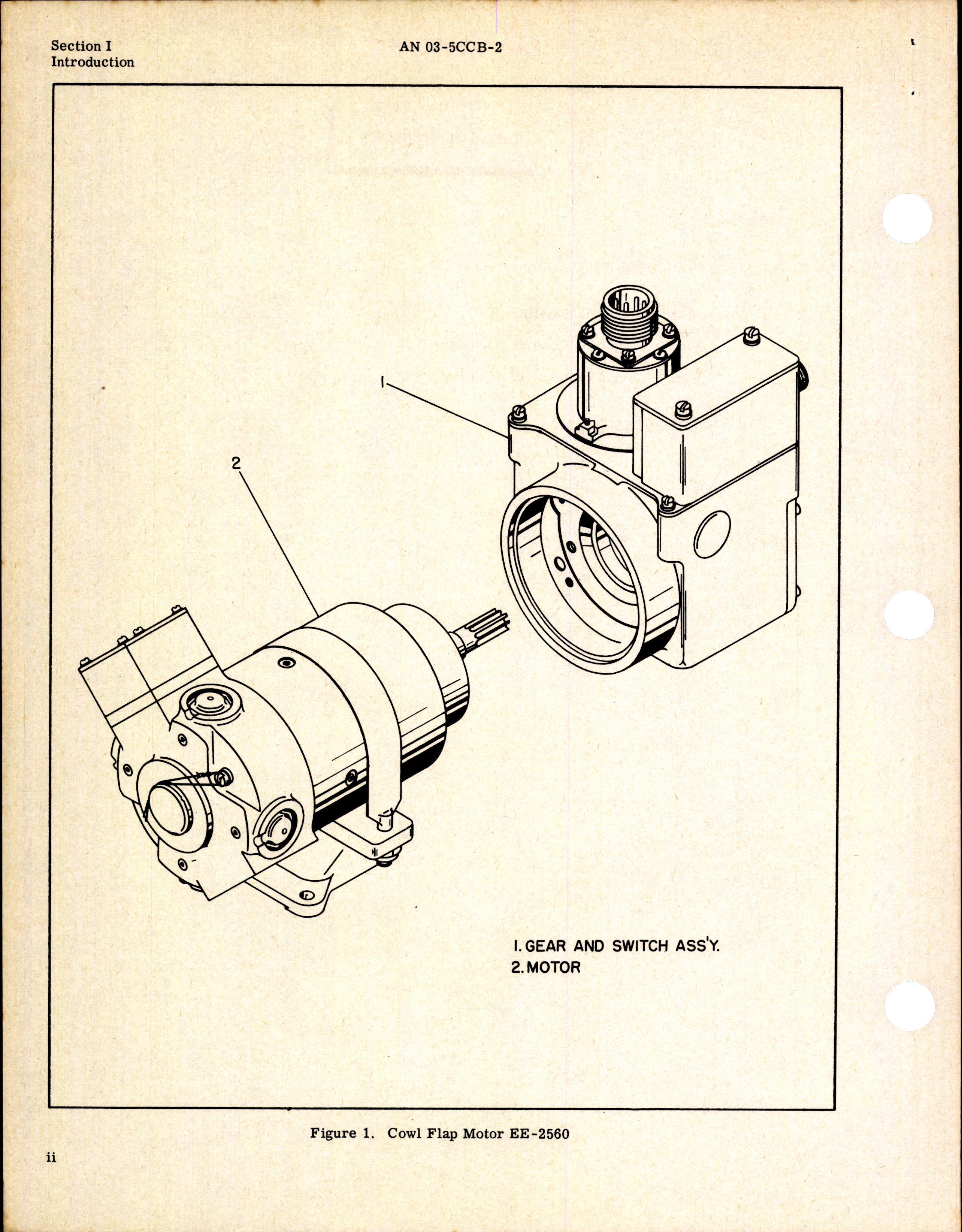 Sample page 4 from AirCorps Library document: Illustrated Parts Breakdown for Cowl Flap Motor