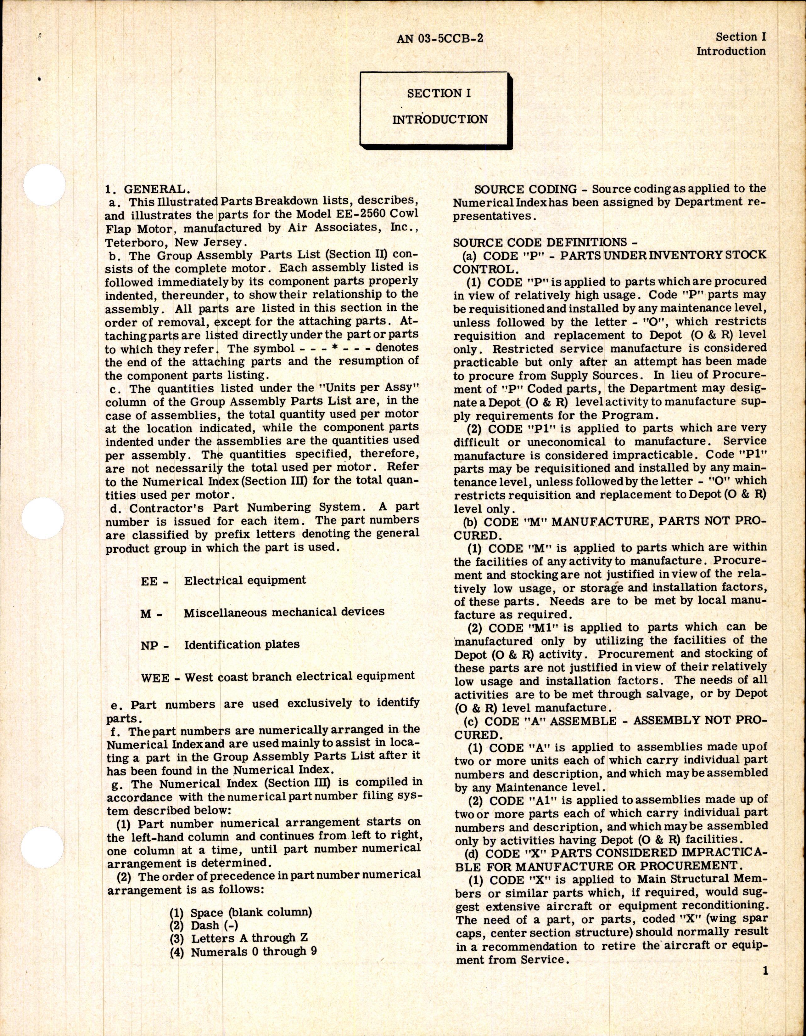 Sample page 5 from AirCorps Library document: Illustrated Parts Breakdown for Cowl Flap Motor