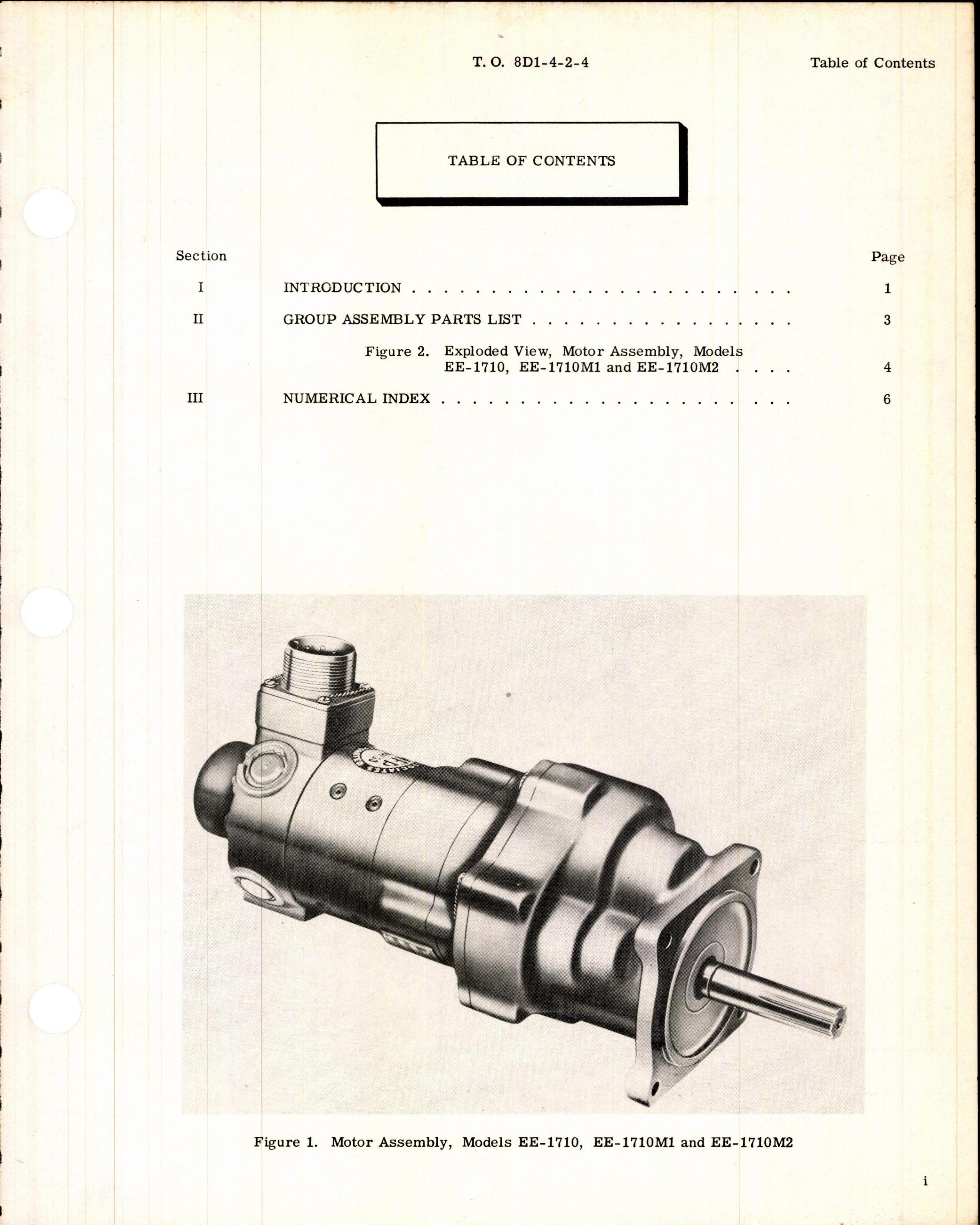 Sample page 3 from AirCorps Library document: Illustrated Parts Breakdown for Air Associates Motor Assembly