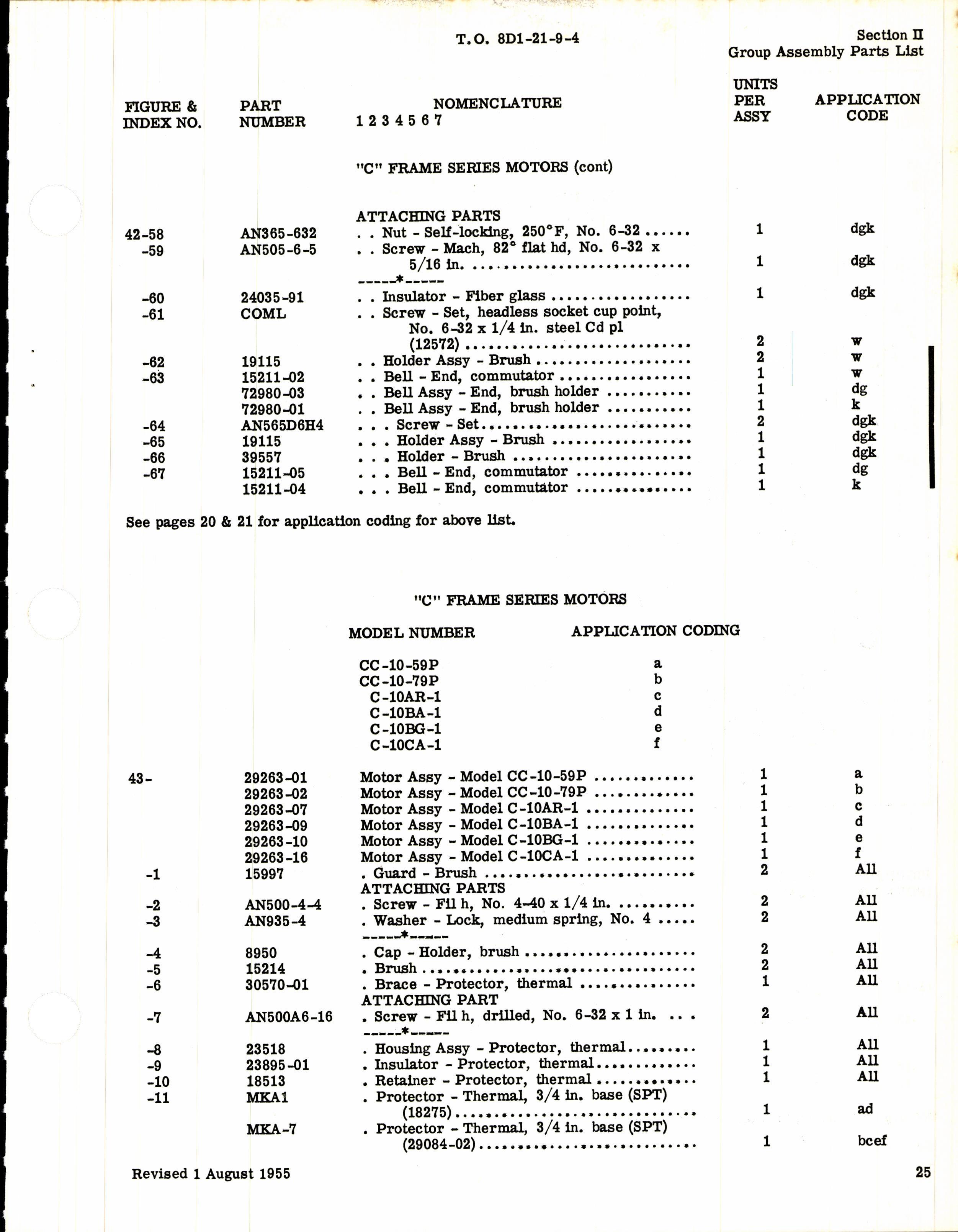 Sample page 7 from AirCorps Library document: Parts Catalog for Lear Control Box Assemblies and Motors