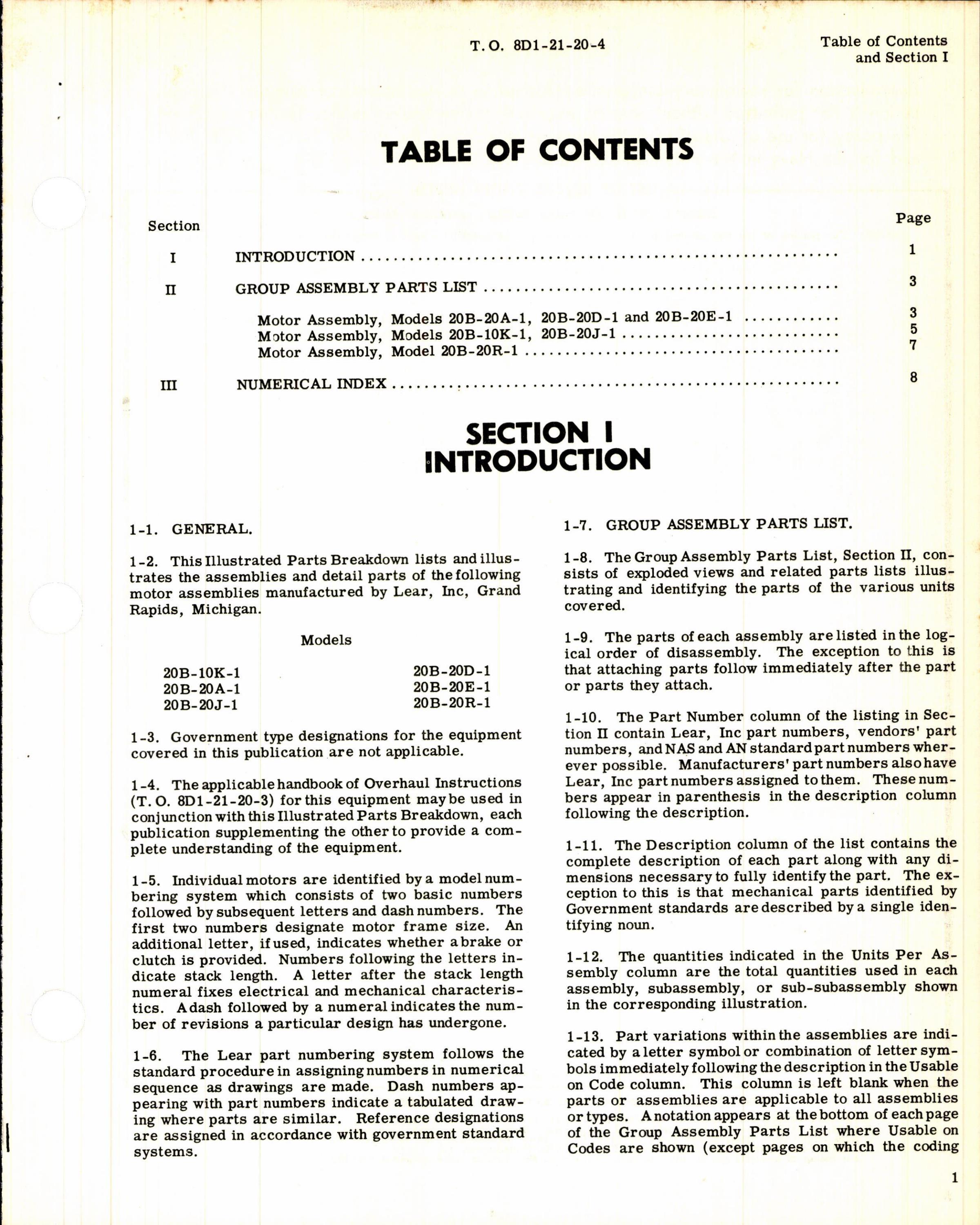 Sample page 3 from AirCorps Library document: Illustrated Parts Breakdown for Lear 