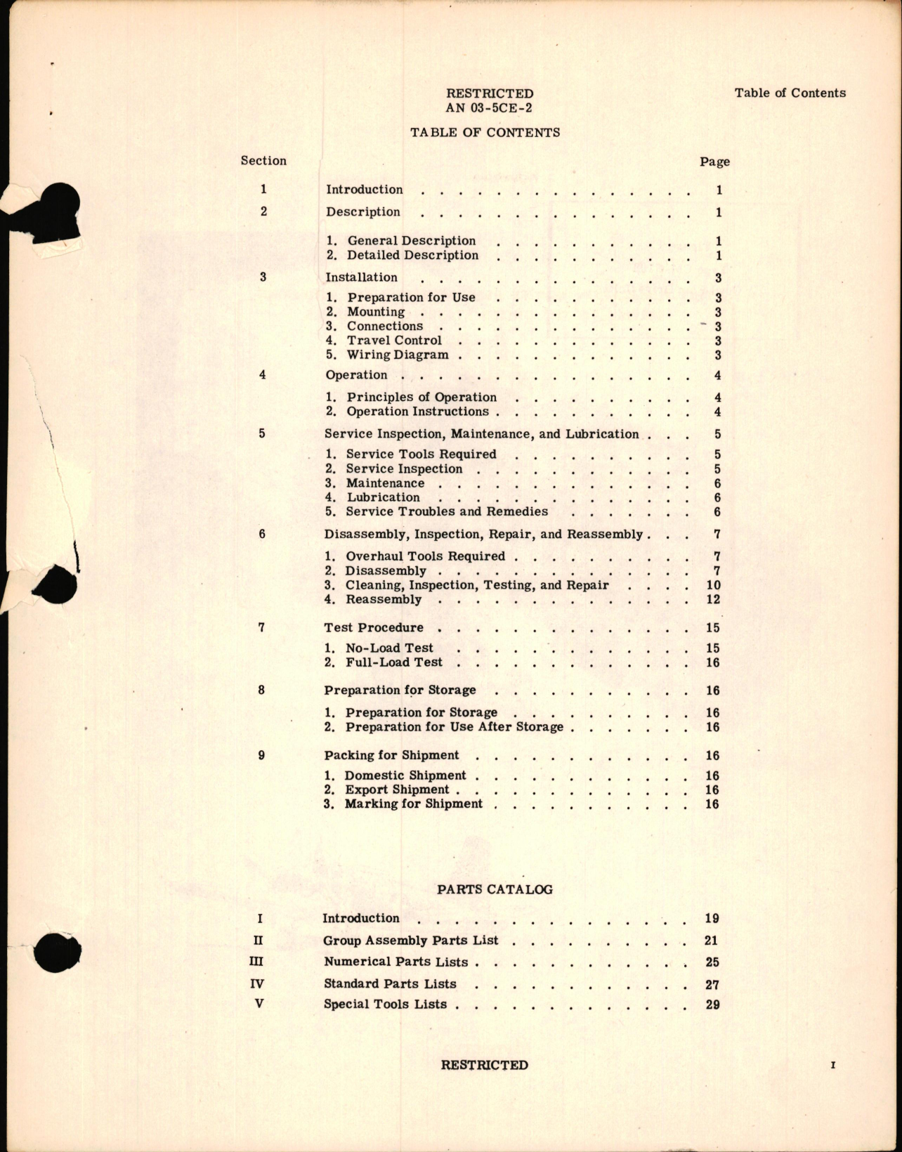 Sample page 5 from AirCorps Library document: Instructions with Parts Catalog for Type CM-C108 Cowl Flap Drive Unit