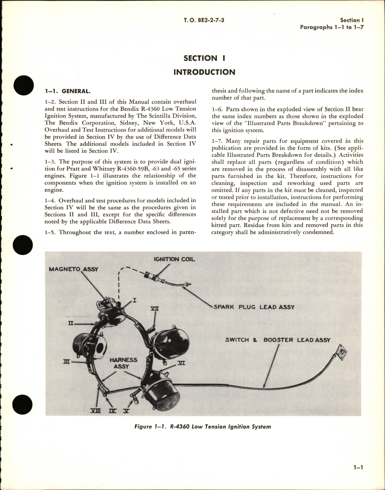 Sample page 5 from AirCorps Library document: Overhaul Manual for R-4360 Low Tension Ignition System for R-4360-59B, R-4360-63, & R-4360-65 Engines