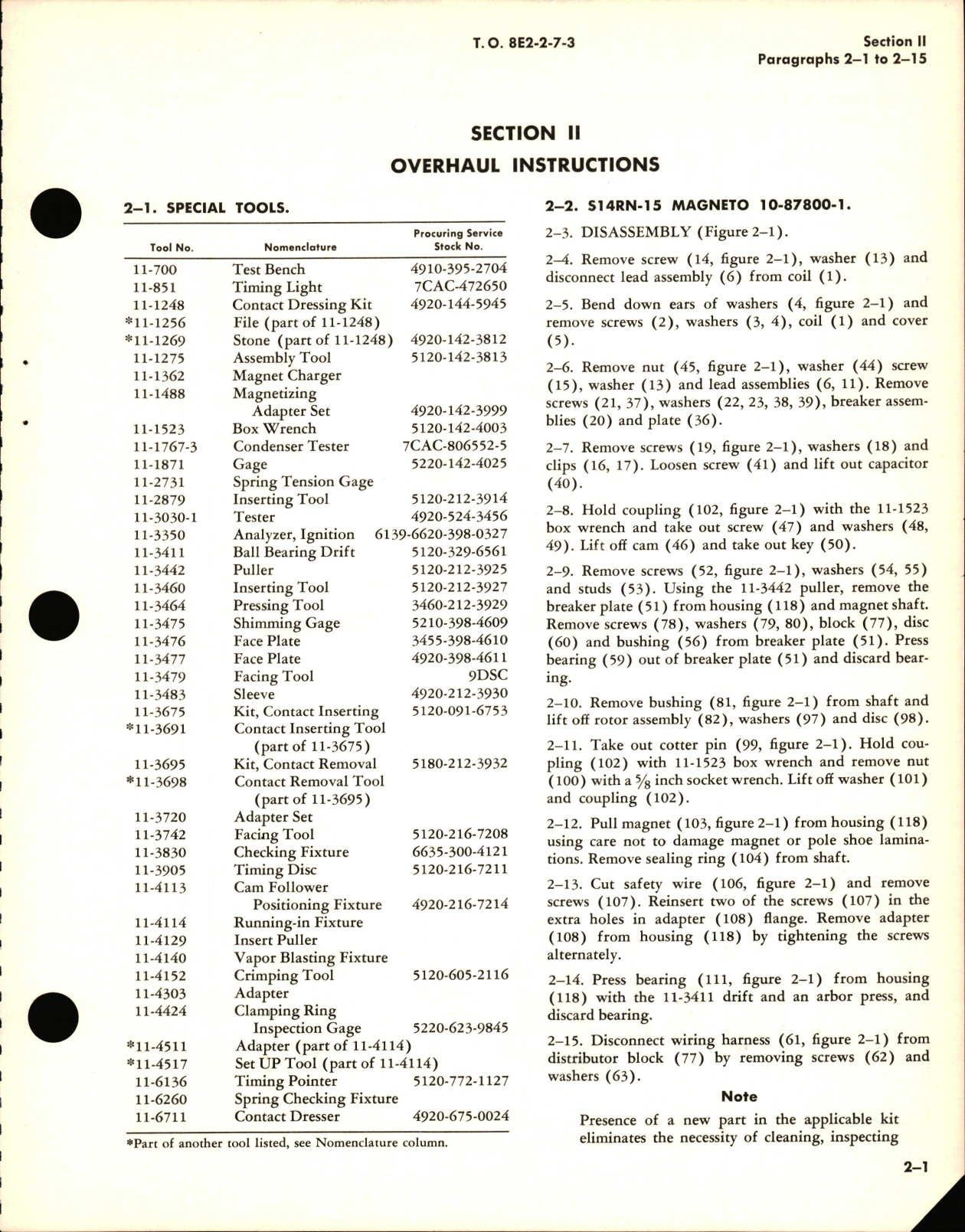Sample page 7 from AirCorps Library document: Overhaul Manual for R-4360 Low Tension Ignition System for R-4360-59B, R-4360-63, & R-4360-65 Engines