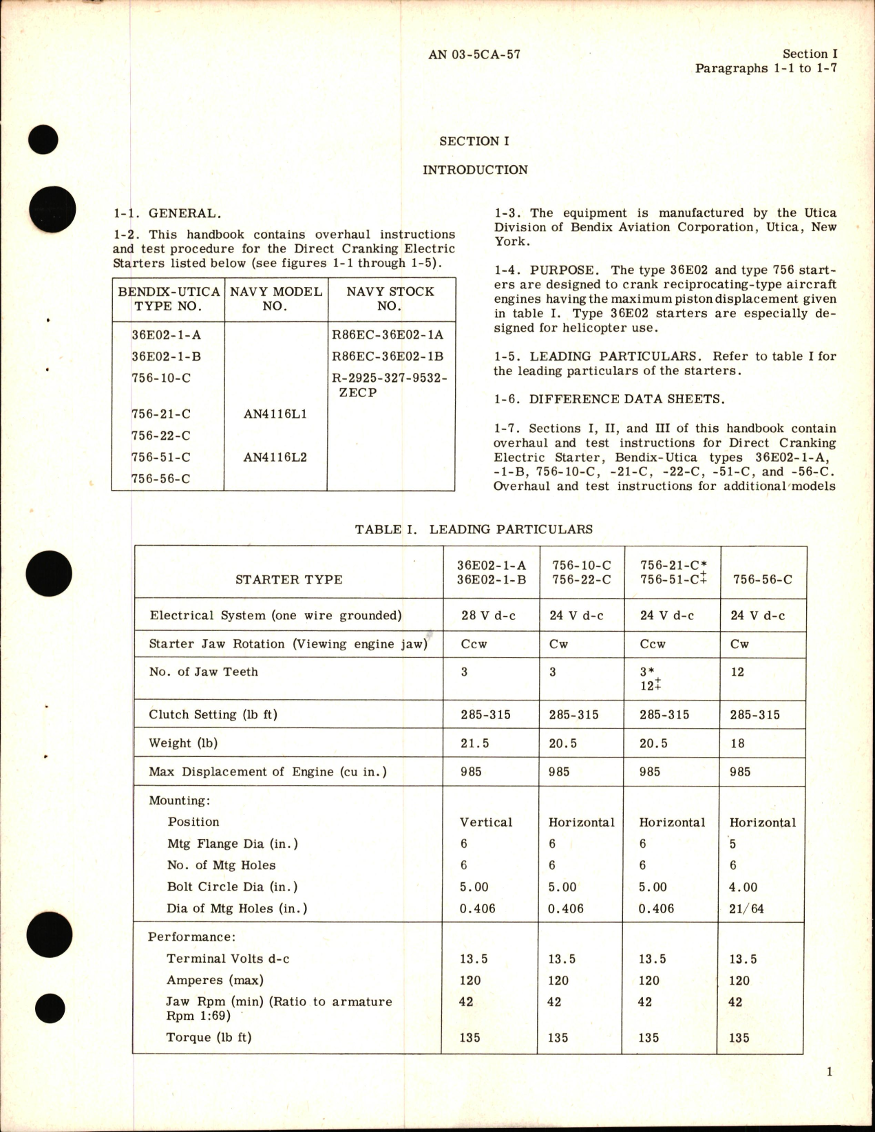 Sample page 5 from AirCorps Library document: Overhaul Instructions for Direct Cranking Electric Starters