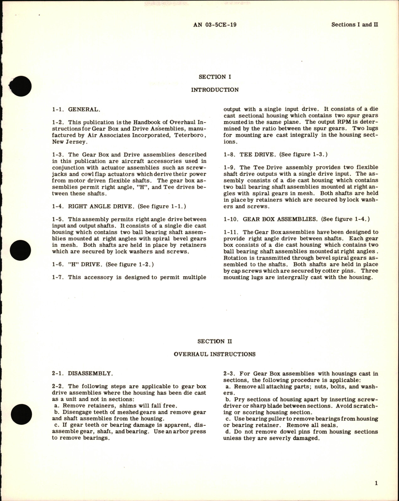 Sample page 5 from AirCorps Library document: Overhaul Instructions for Gear Box Drive Assemblies