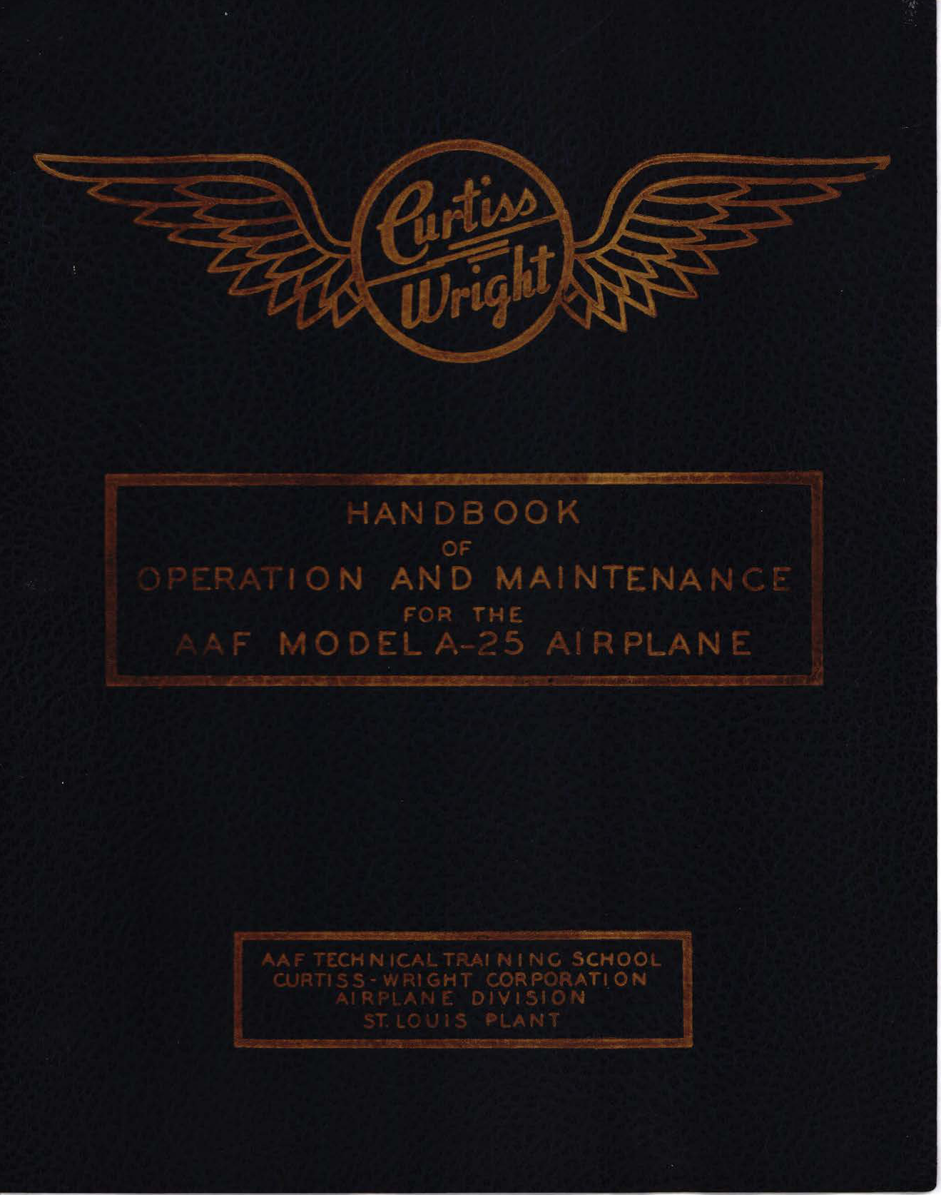 Sample page 1 from AirCorps Library document: Operation and Maintenance for the AAF Model A-25 Airplane, 