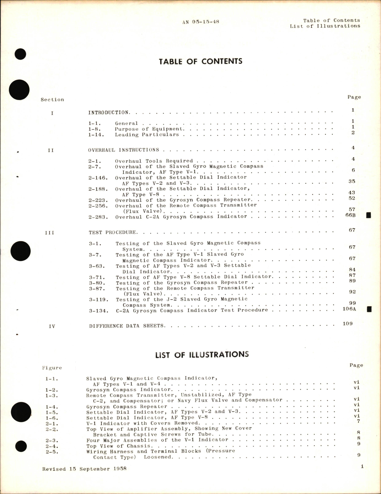 Sample page 5 from AirCorps Library document: Overhaul Instructions for Types J-1 & J-2 Gyro Magnetic Compass System & Model C-2A Slaved Gyro Magnetic Compass Indicator