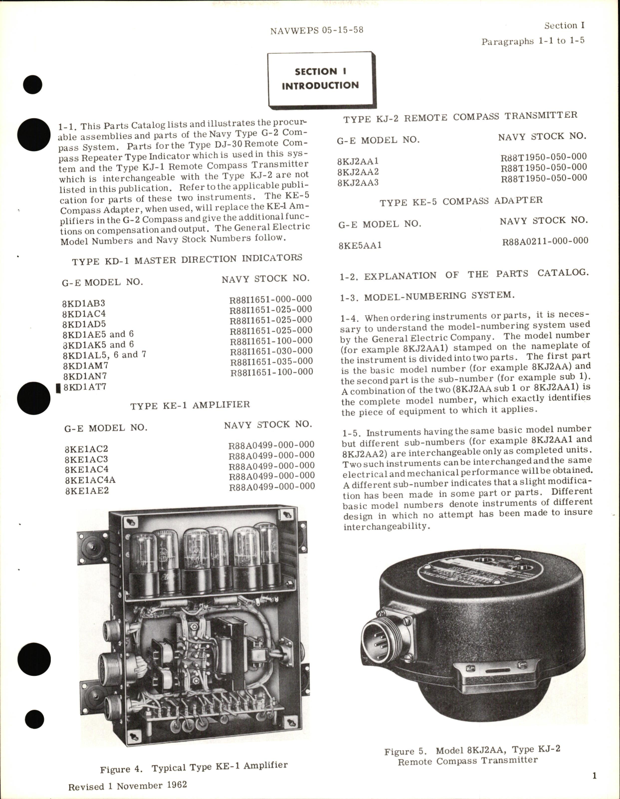 Sample page 5 from AirCorps Library document: Parts Catalog for G-2 Compass