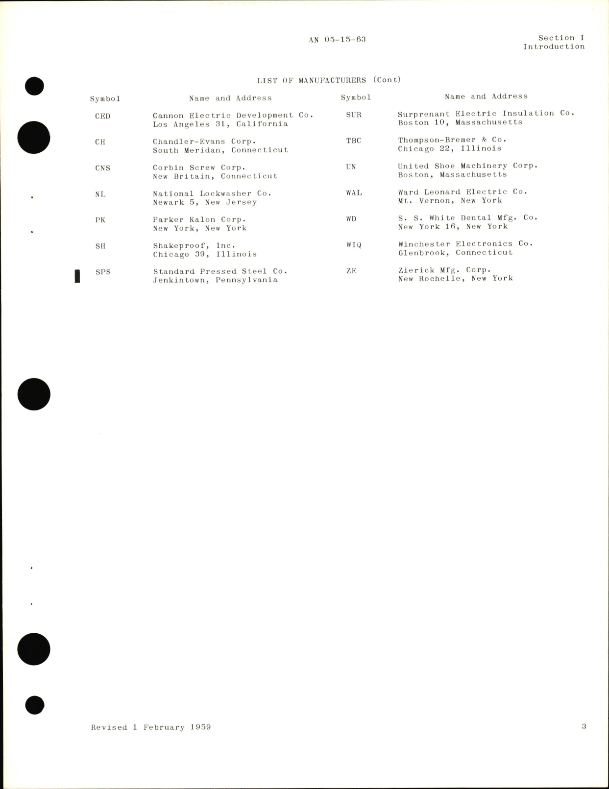 Sample page 5 from AirCorps Library document: Parts Catalog for Directional Gyro Controls Types S-1, S-3, S-3A, & S-3B