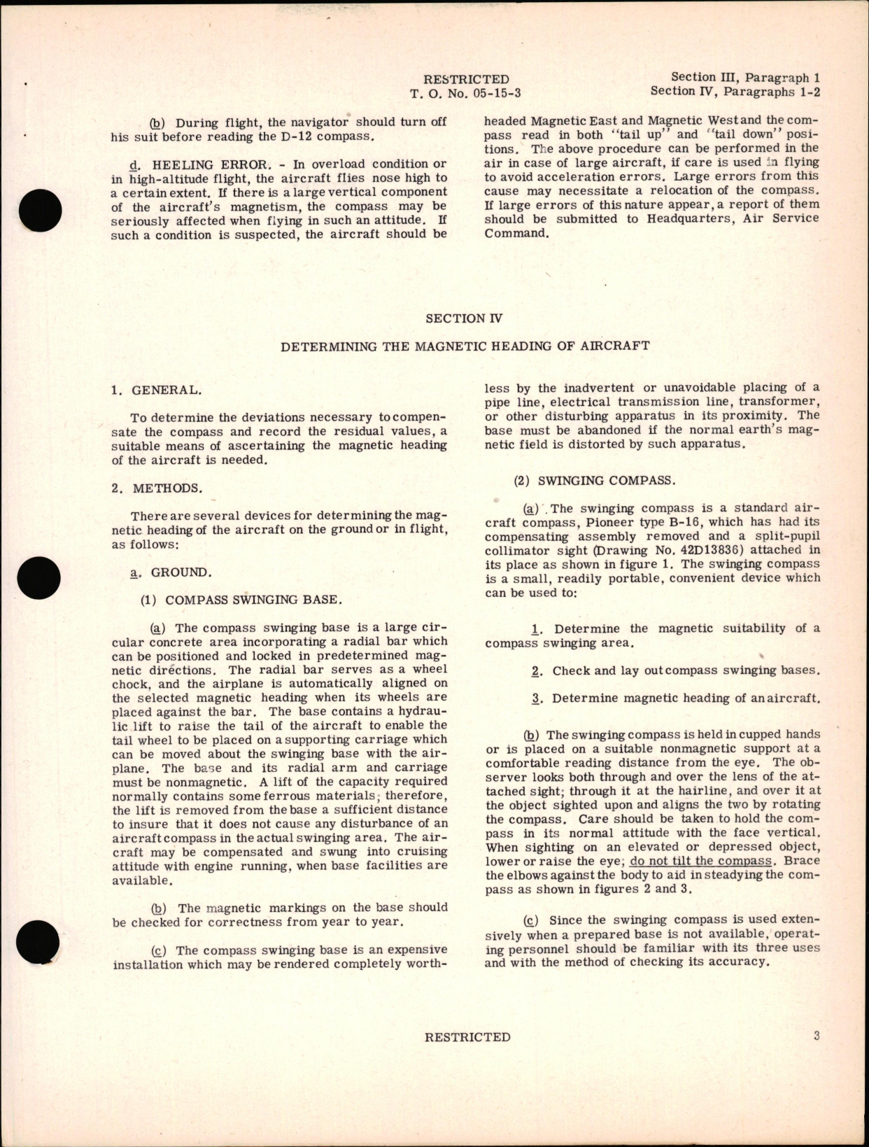 Sample page 7 from AirCorps Library document: Installation, Compensation, & Swinging of Aircraft Compasses