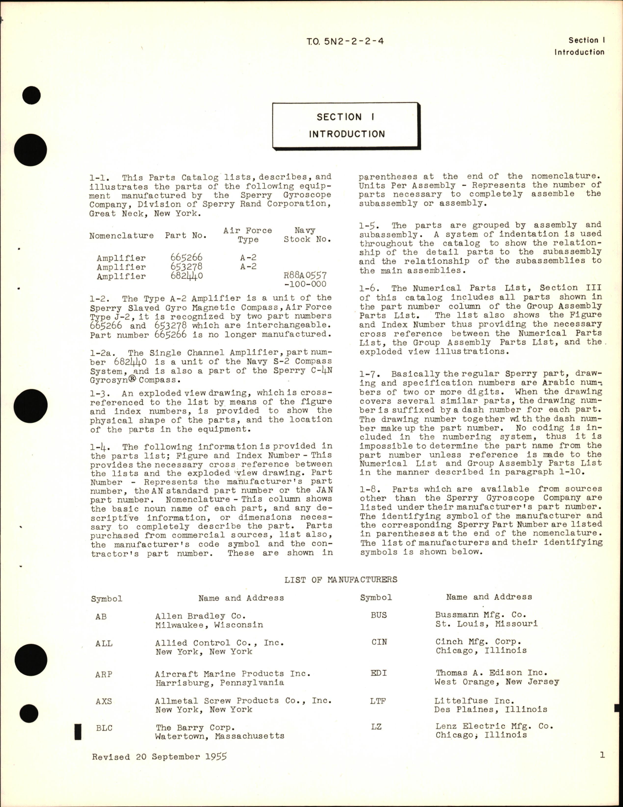 Sample page 5 from AirCorps Library document: Parts Catalog for Type A-2 Compass Amplifier & Single Channel Amplifier