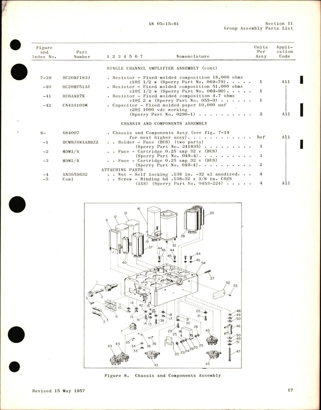 Sample page 5 from AirCorps Library document: Parts Catalog for Type A-2 Compass & Single Channel Amplifier