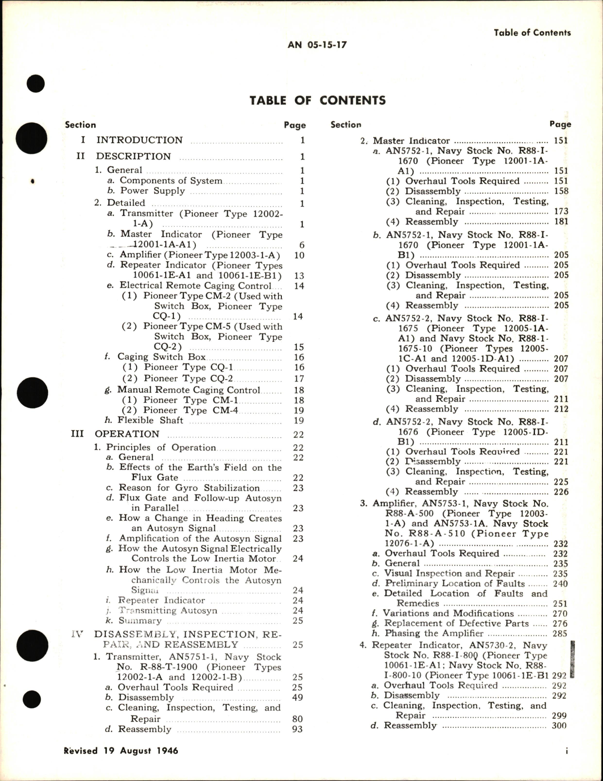 Sample page 5 from AirCorps Library document: Overhaul Instructions with Parts Catalog for Flux Gate Compass System Gyro Stabilized