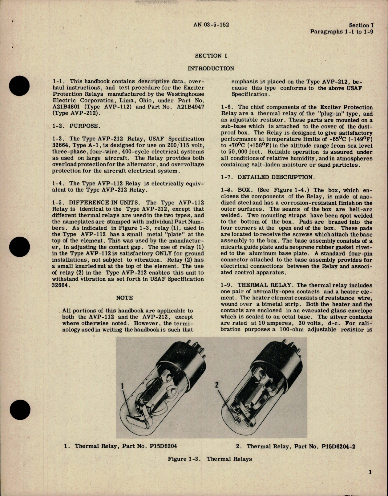 Sample page 5 from AirCorps Library document: Overhaul Instructions for Exciter Protection Relays - Parts A21B4801 and A21B4947 