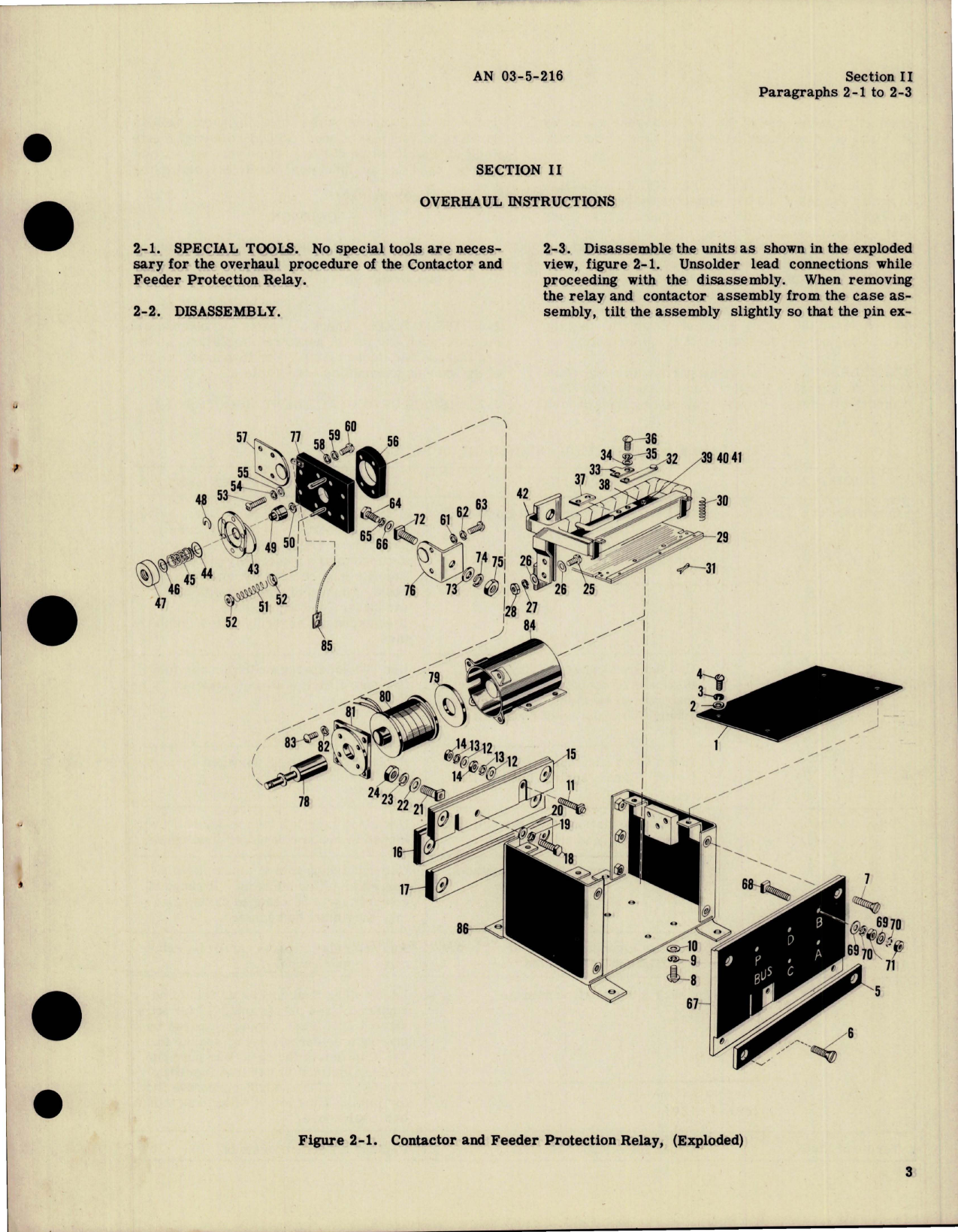 Sample page 5 from AirCorps Library document: Overhaul Instructions for Contactor and Feeder Protection Relay - Type AVR-182 - Parts A24A9336