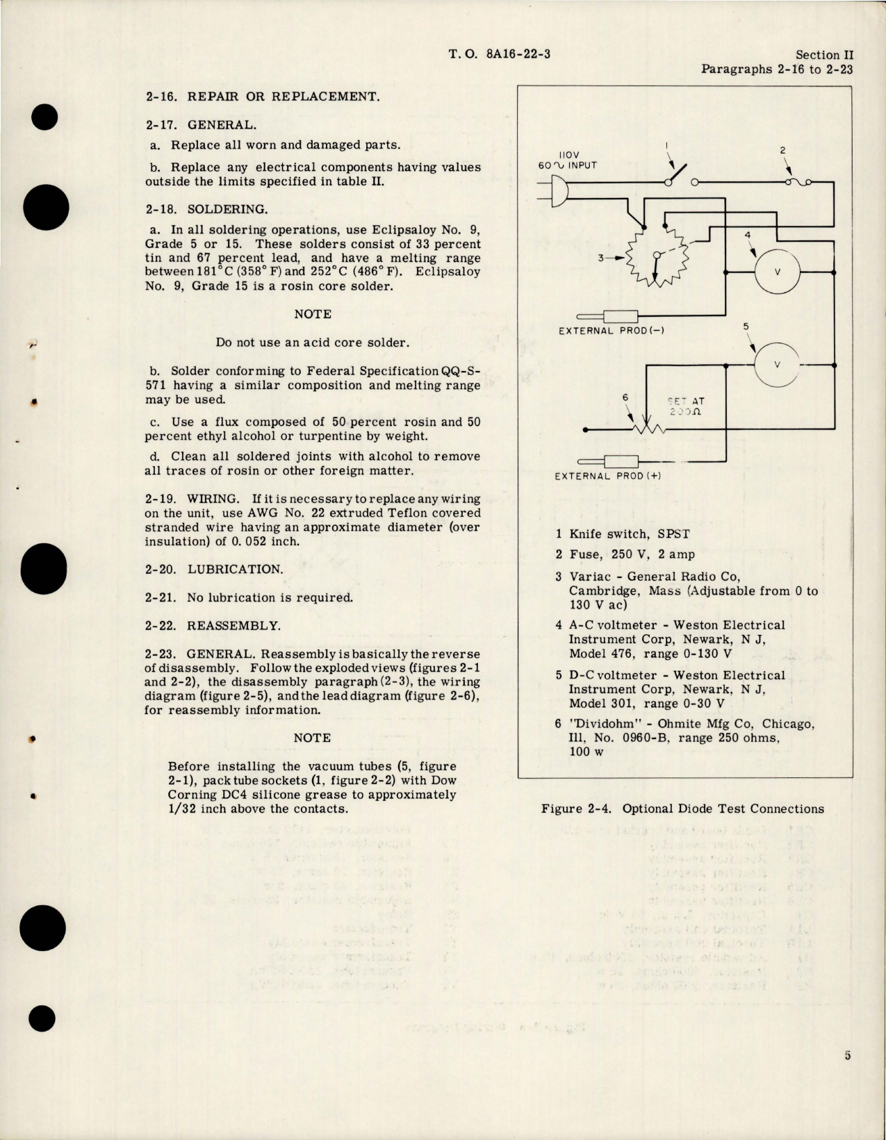 Sample page 9 from AirCorps Library document: Overhaul Instructions for Voltage Regulators - Types 20B15-1-A, 20B15-1-B, and 20B15-1-C 