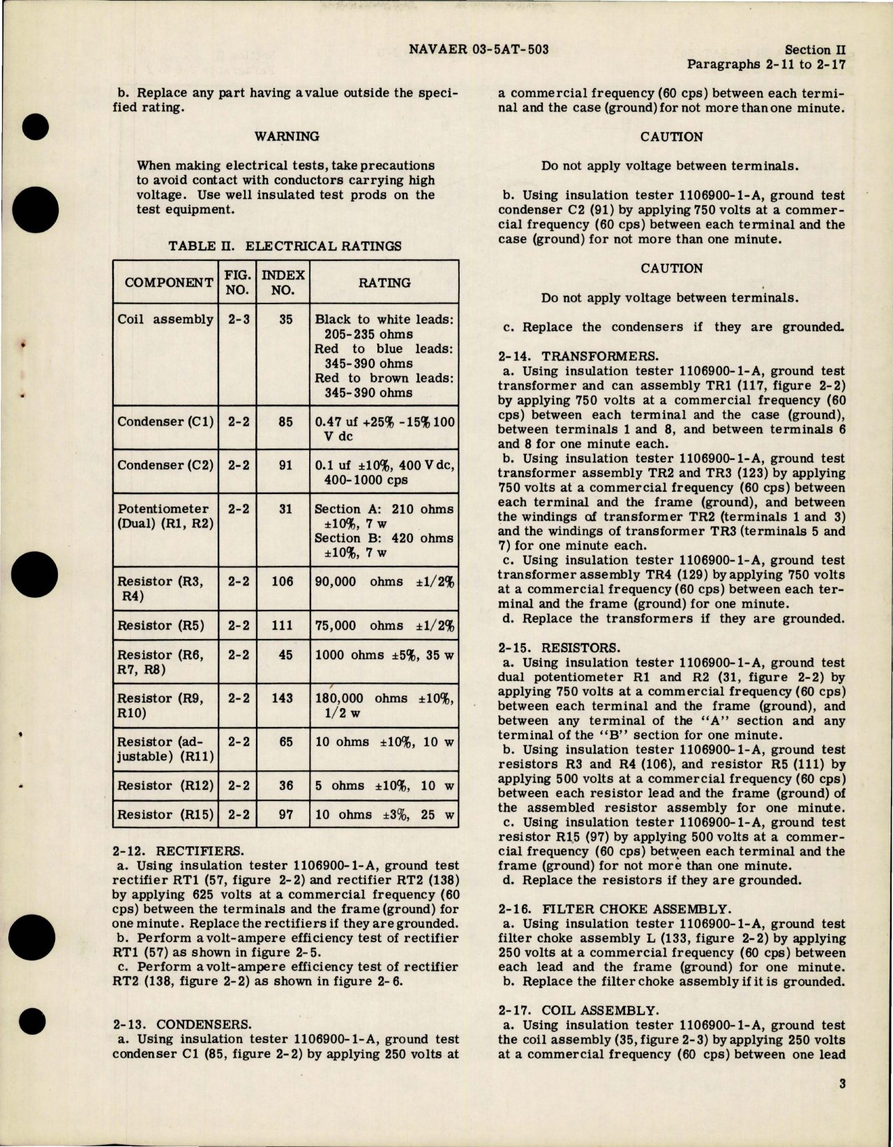 Sample page 7 from AirCorps Library document: Overhaul Instructions for Voltage Regulator and Mounting Base Assembly - Type 40E44-1-A