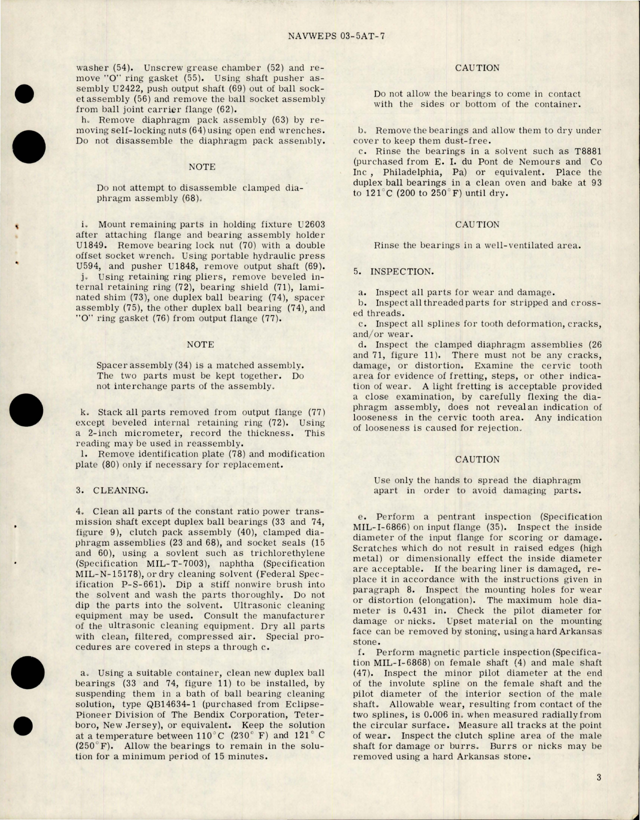 Sample page 5 from AirCorps Library document: Overhaul Instructions with Parts Breakdown for Constant Ratio Power Transmission Shaft