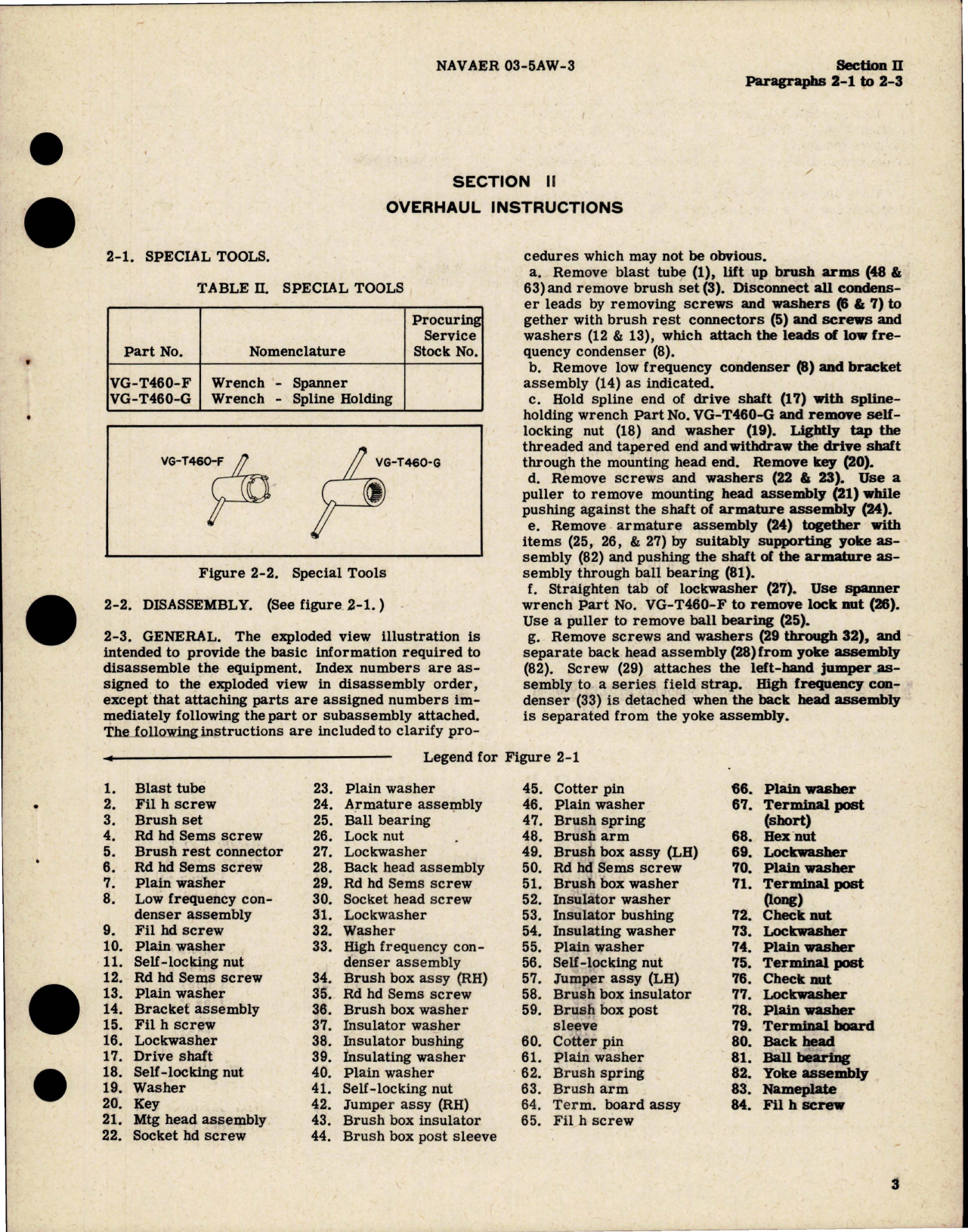 Sample page 7 from AirCorps Library document: Overhaul Instructions for Starter Generator - Part VG-609, VG-609-11 - Types V30-25-A and V30-25-C