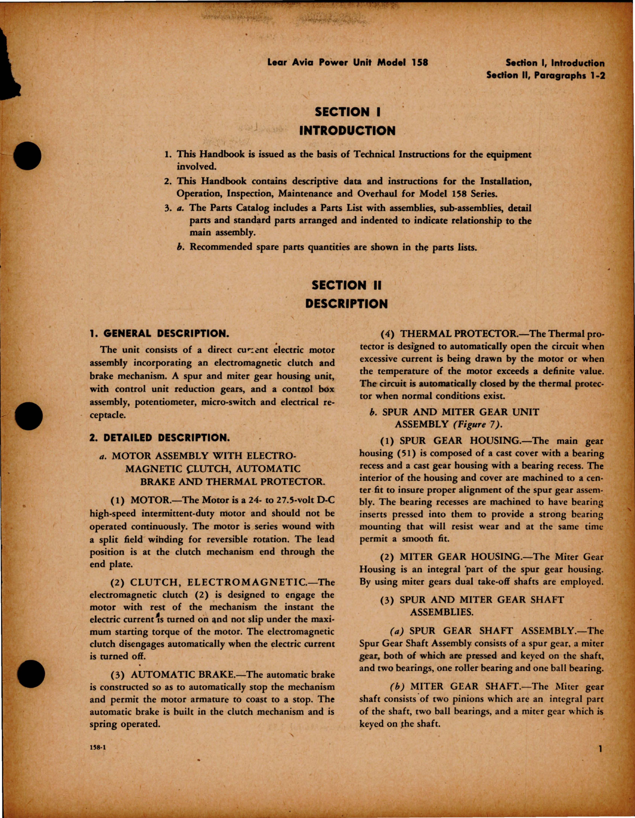 Sample page 7 from AirCorps Library document: Parts Catalog for Power Unit - Model 158A 