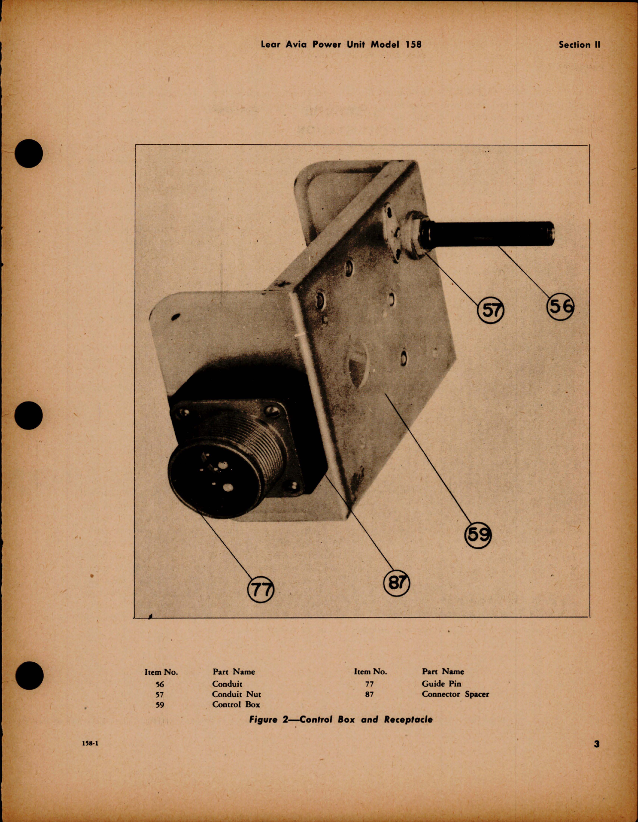 Sample page 9 from AirCorps Library document: Parts Catalog for Power Unit - Model 158A 